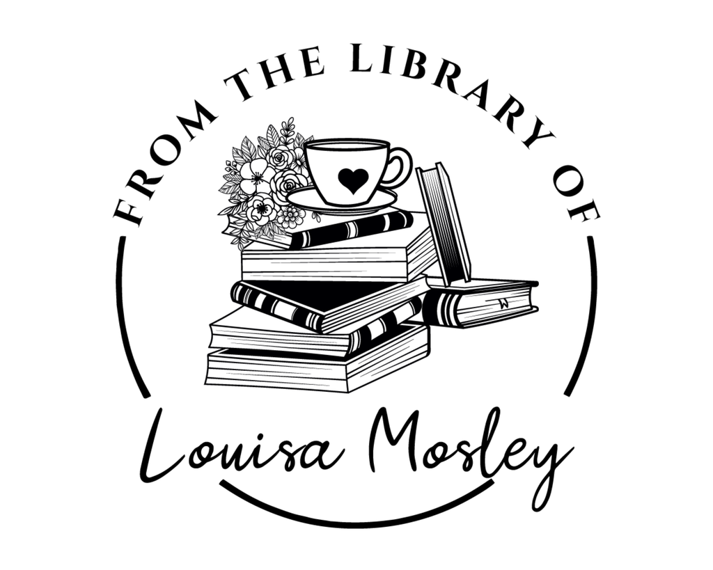 Personalized Book Wooden Handle Stamp - JB-Floral23