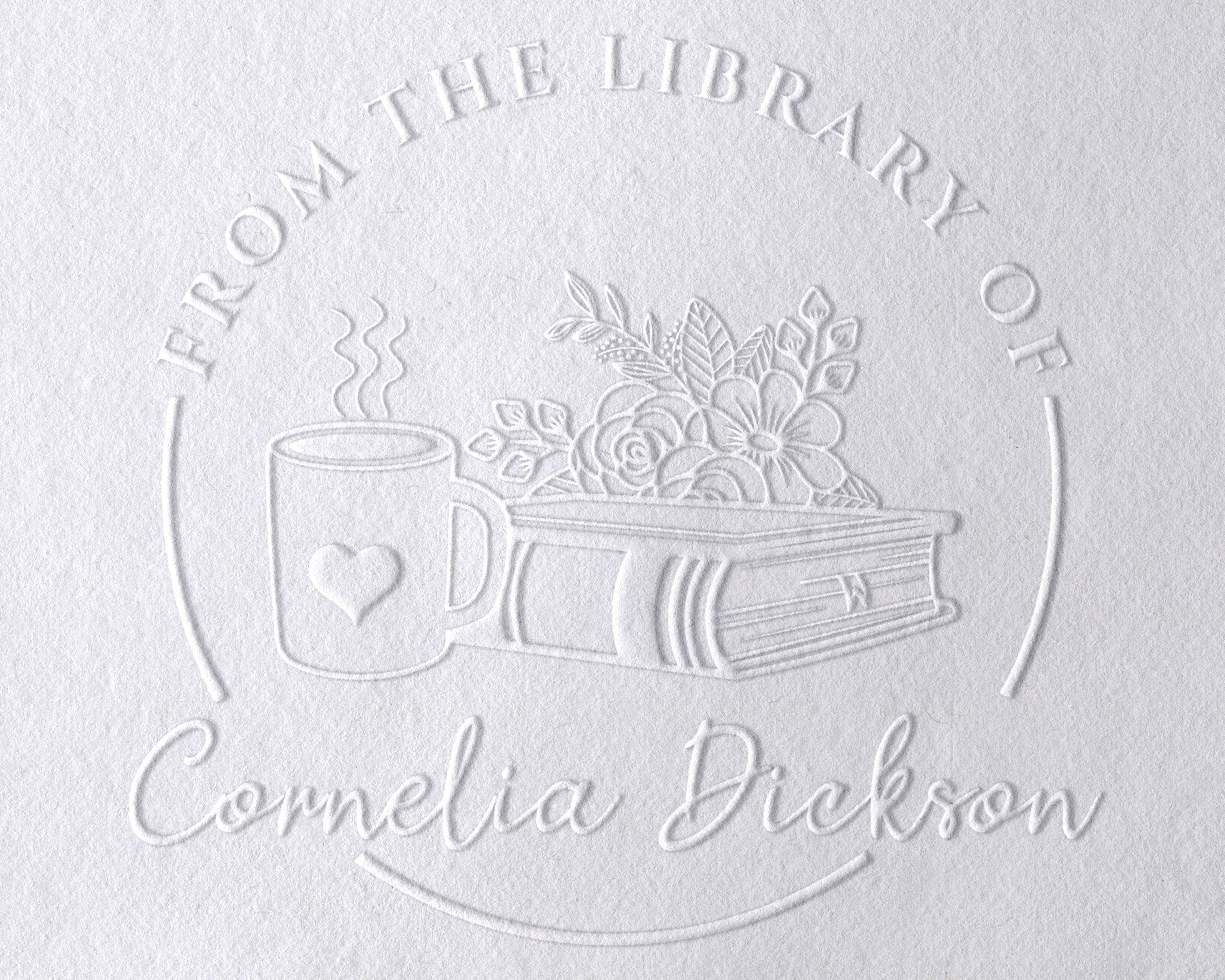 Personalized Book Embosser - JB-Floral7