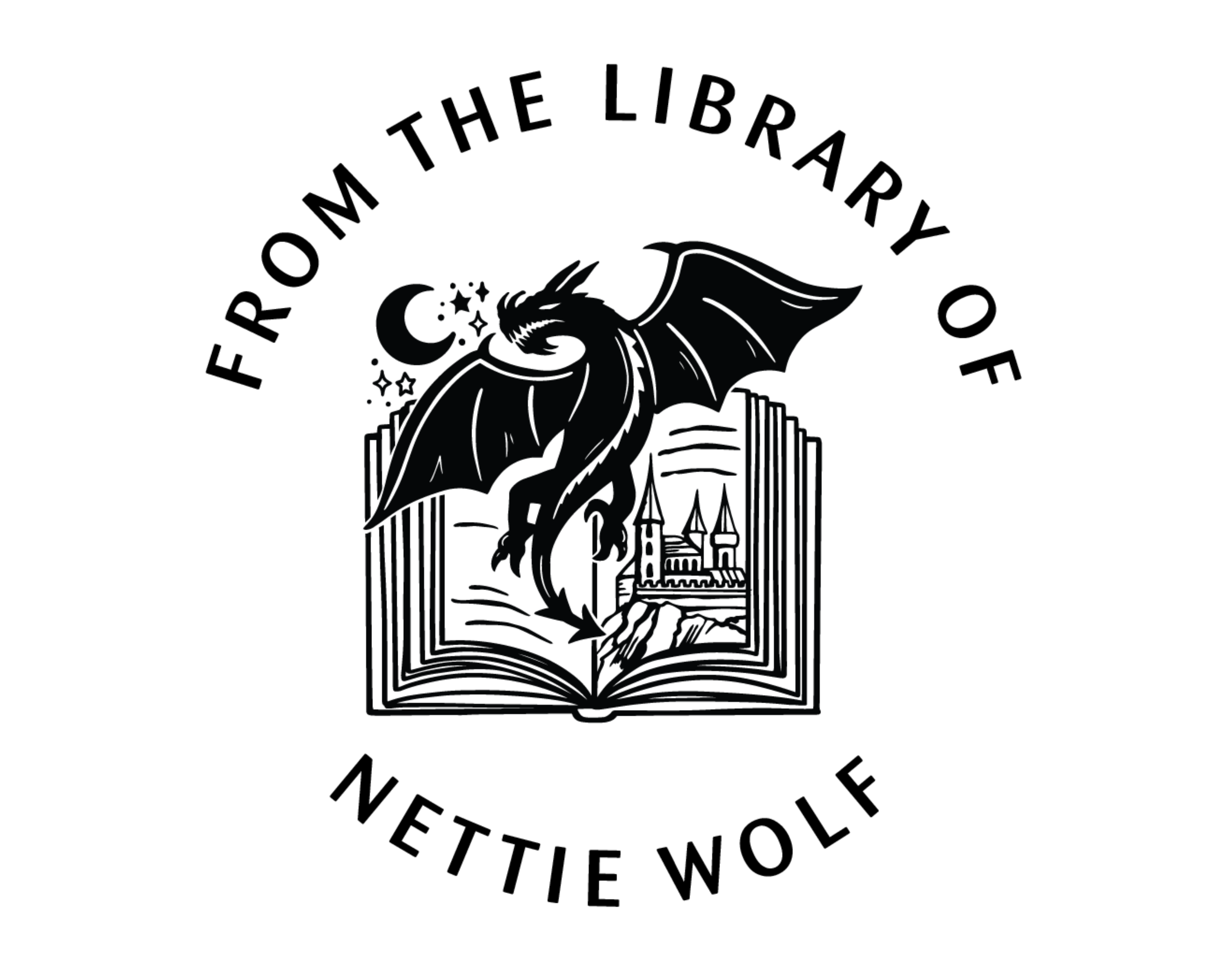 Personalized Book Wooden Handle Stamp - JB-Mystical1