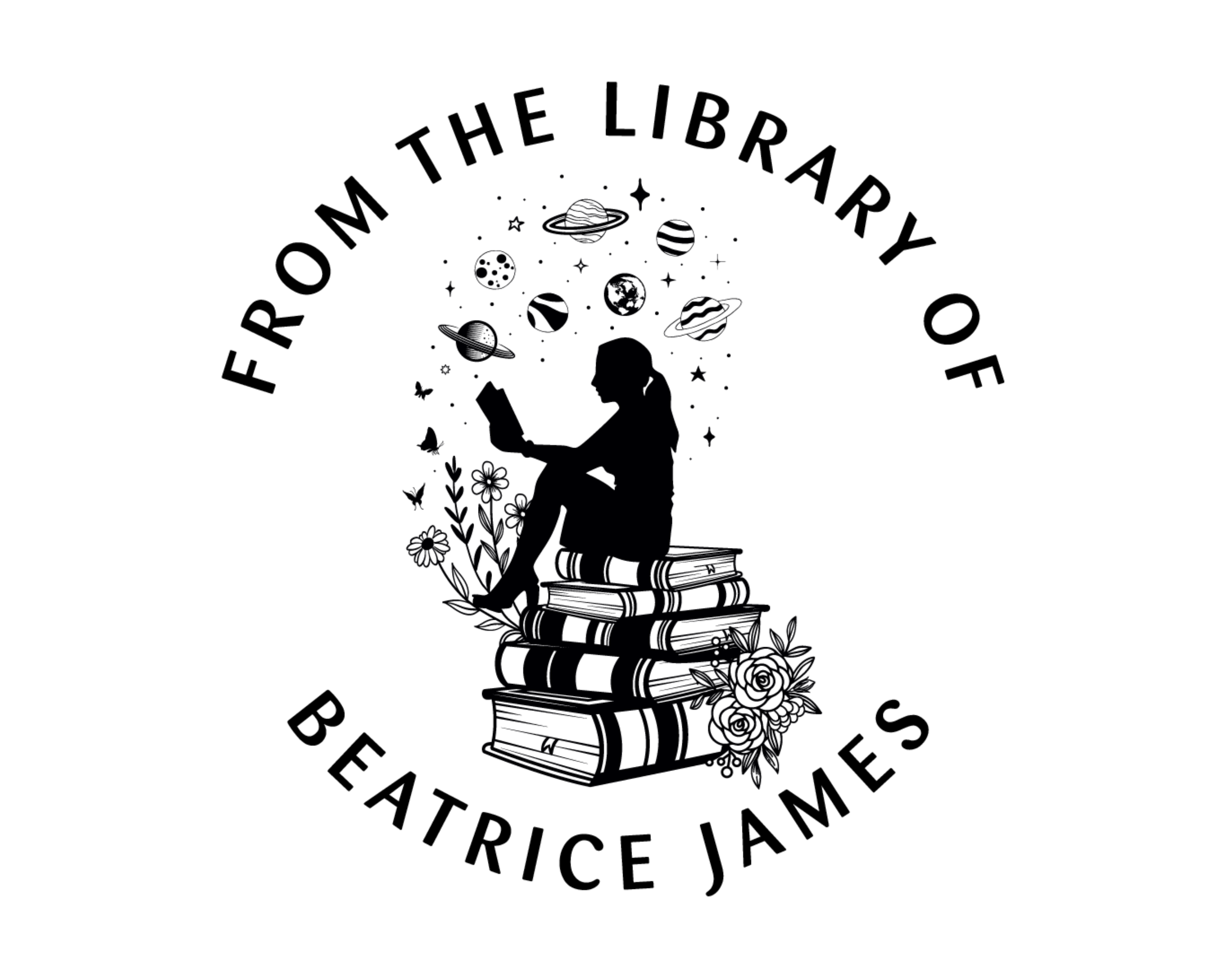 Personalized Book Self Ink Stamp - JB-Planet1