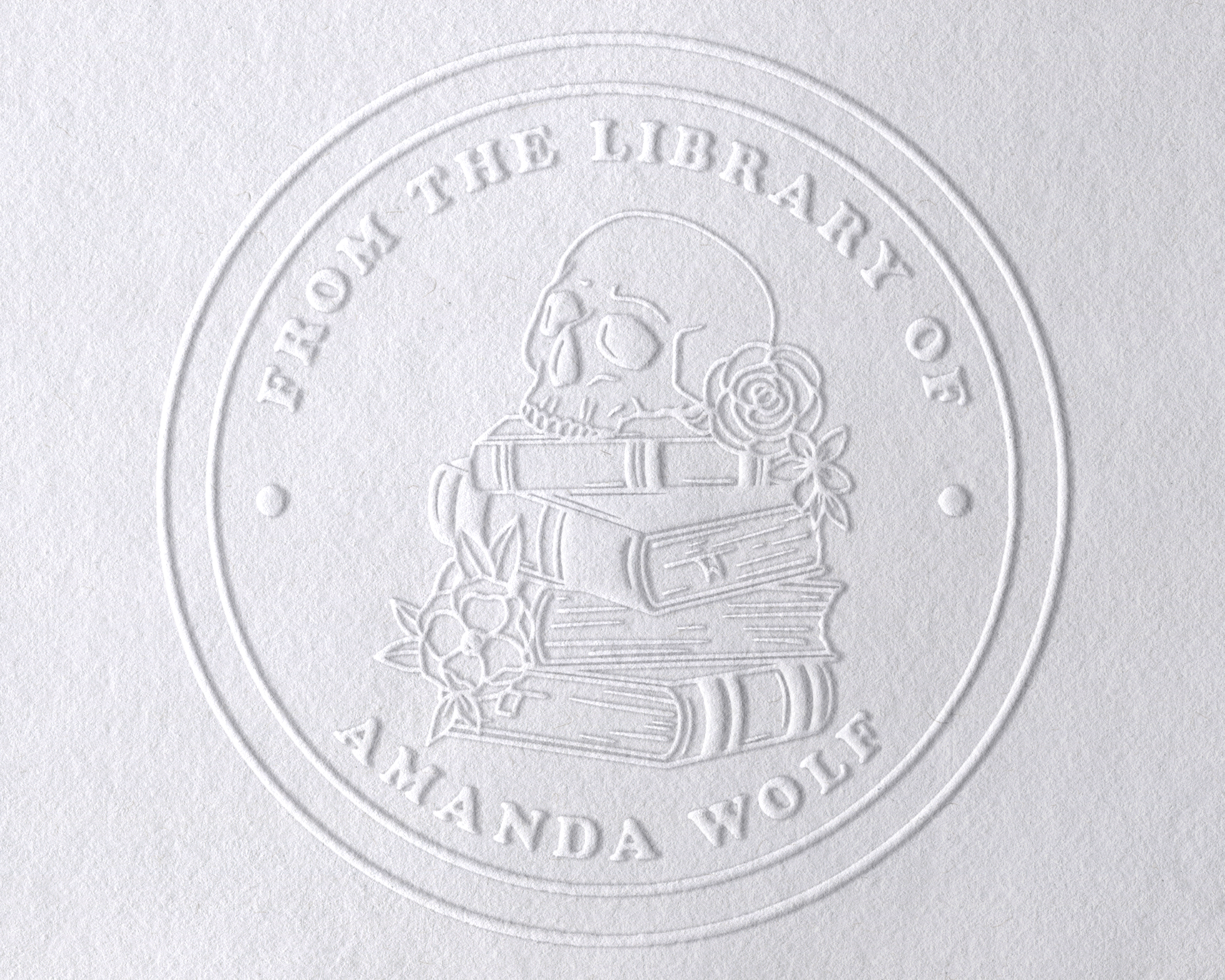 Personalized Book Embosser - JB-Skull10