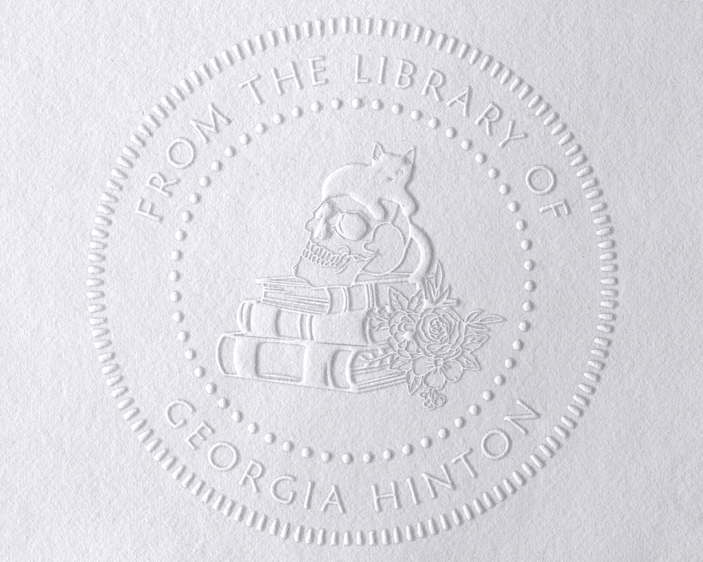 Personalized Book Embosser - JB-Skull11