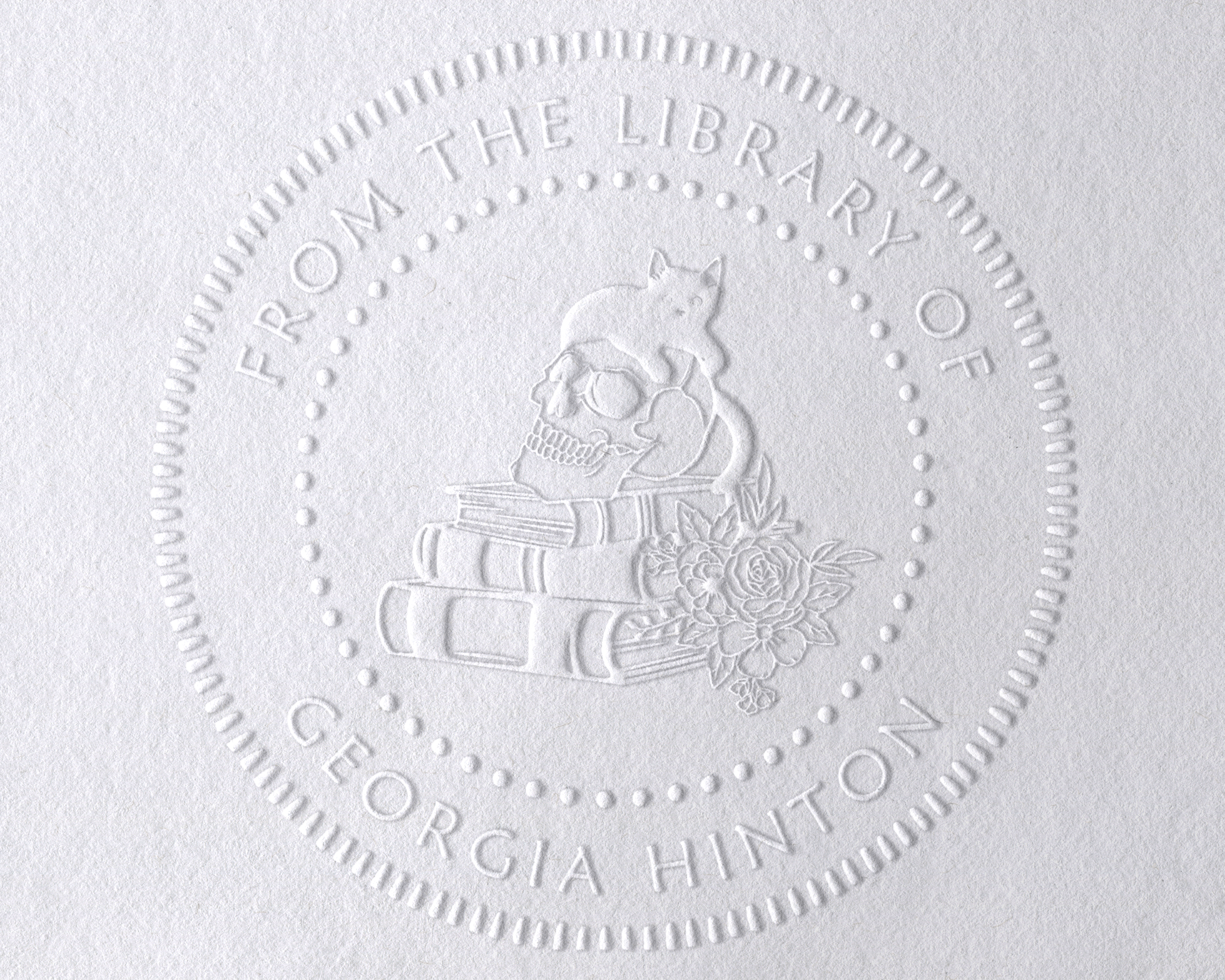 Personalized Book Embosser - JB-Skull11