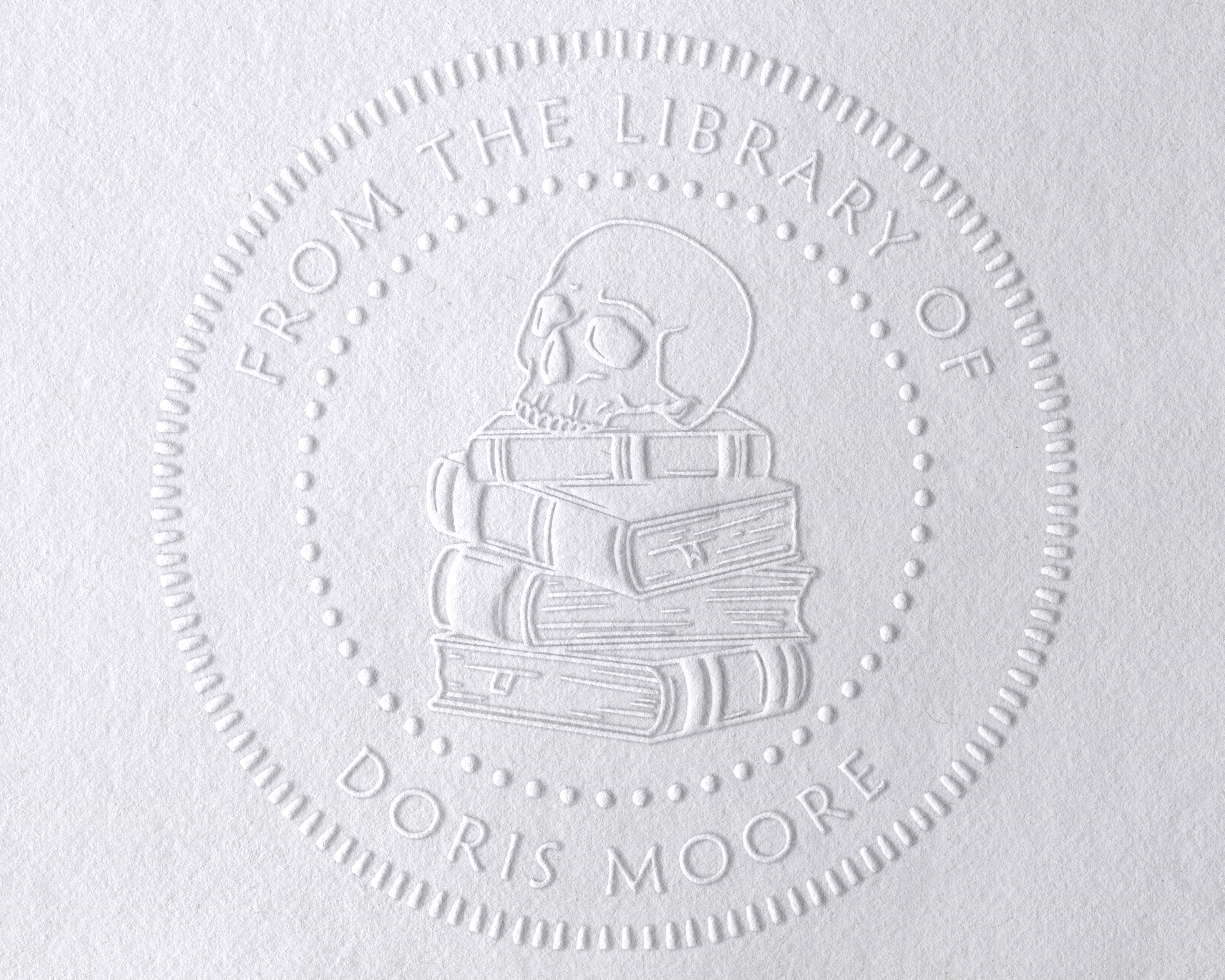 Personalized Book Embosser - JB-Skull12