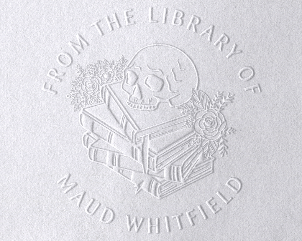 Personalized Book Embosser - JB-Skull1