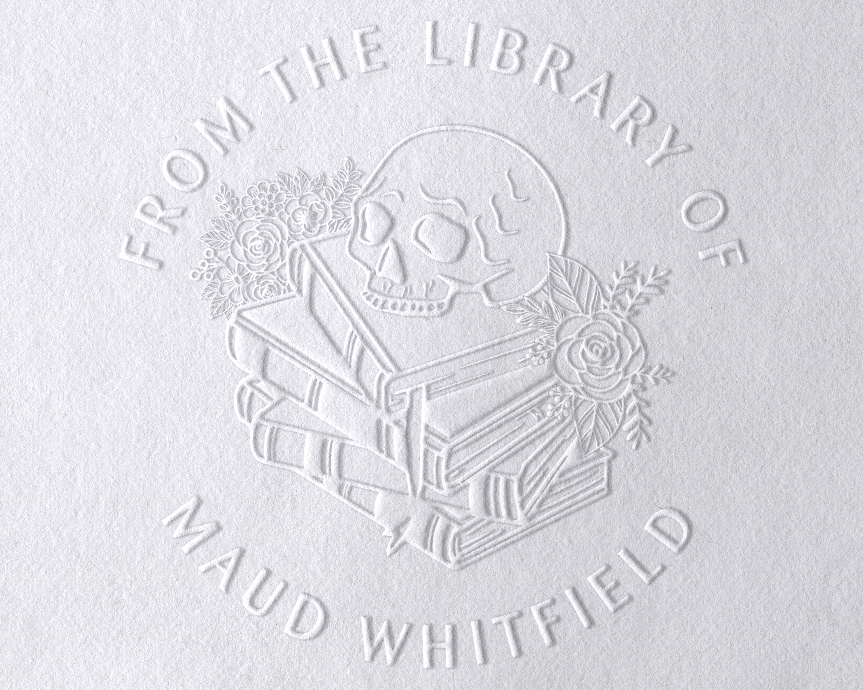 Personalized Book Embosser - JB-Skull1