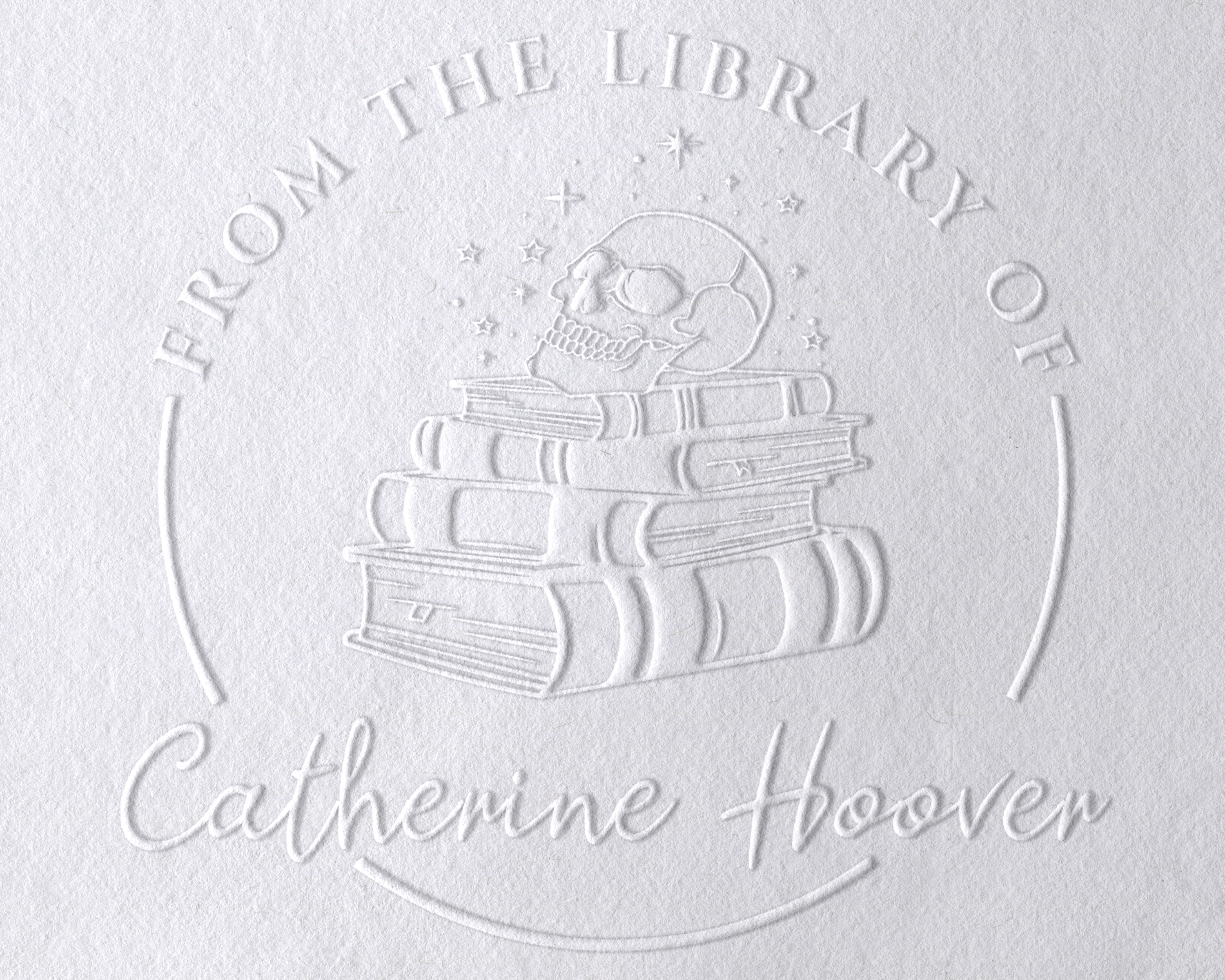 Personalized Book Embosser - JB-Skull2