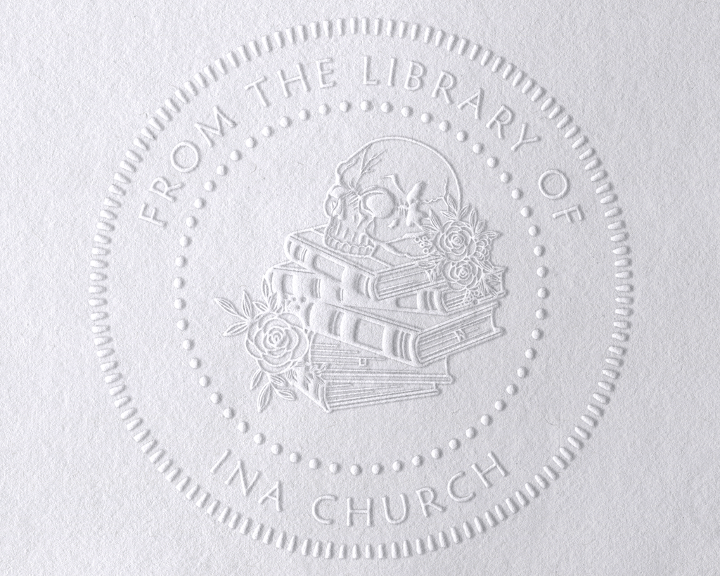 Personalized Book Embosser - JB-Skull3