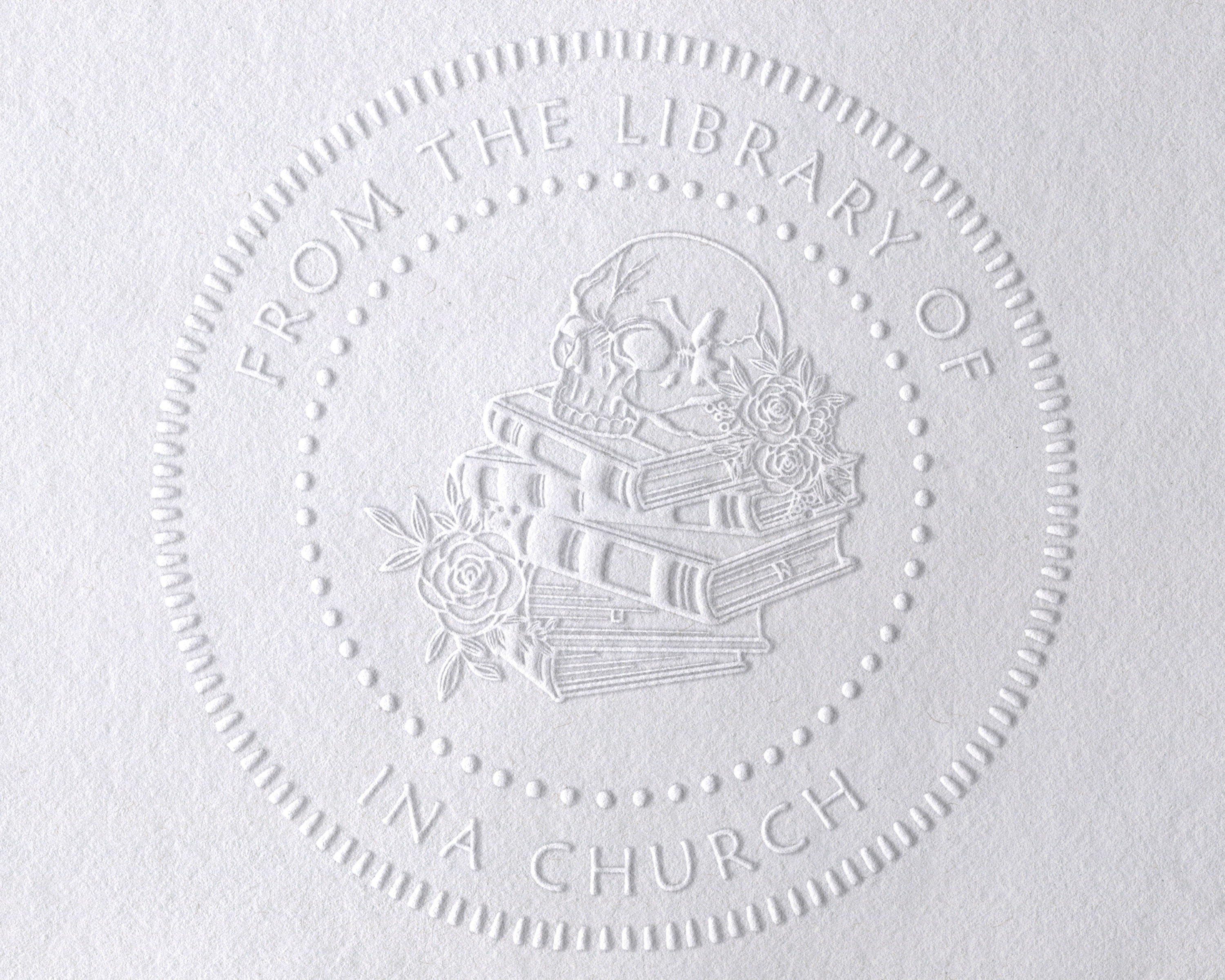 Personalized Book Embosser - JB-Skull3