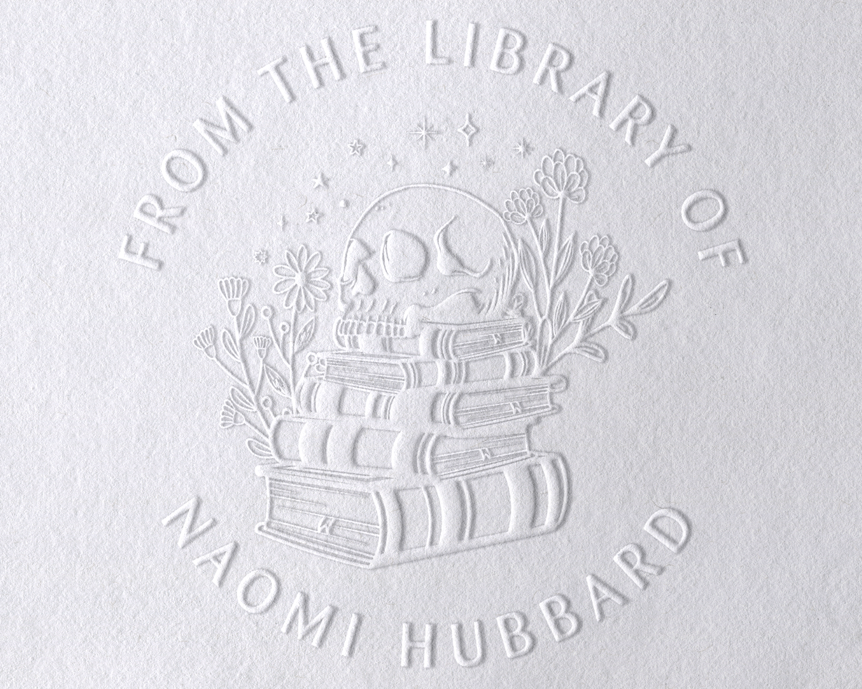 Personalized Book Embosser - JB-Skull4