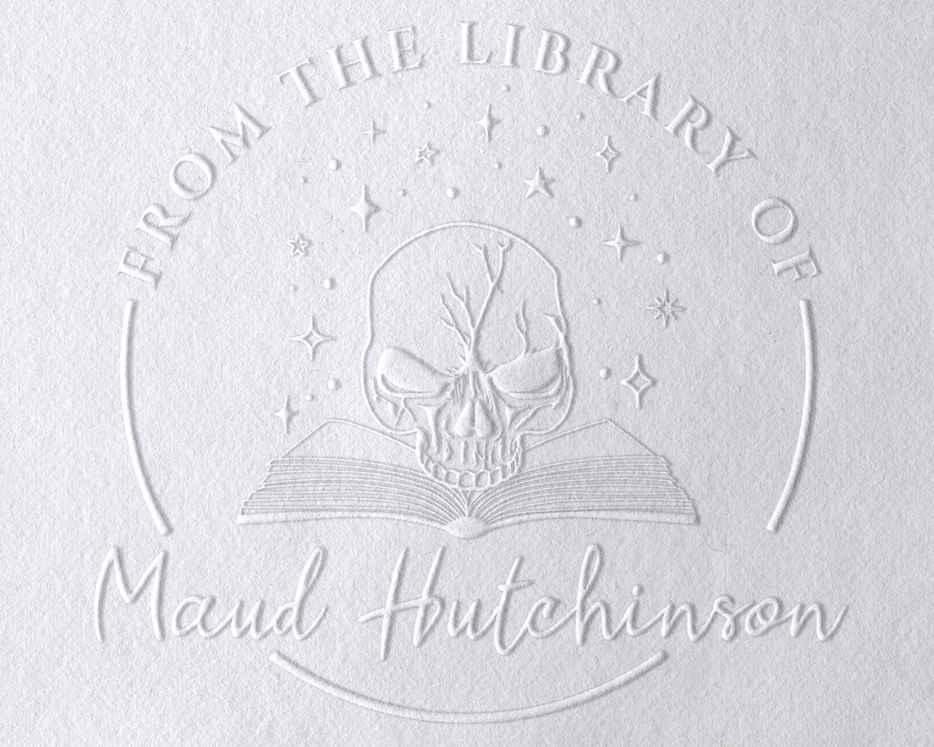Personalized Book Embosser - JB-Skull5