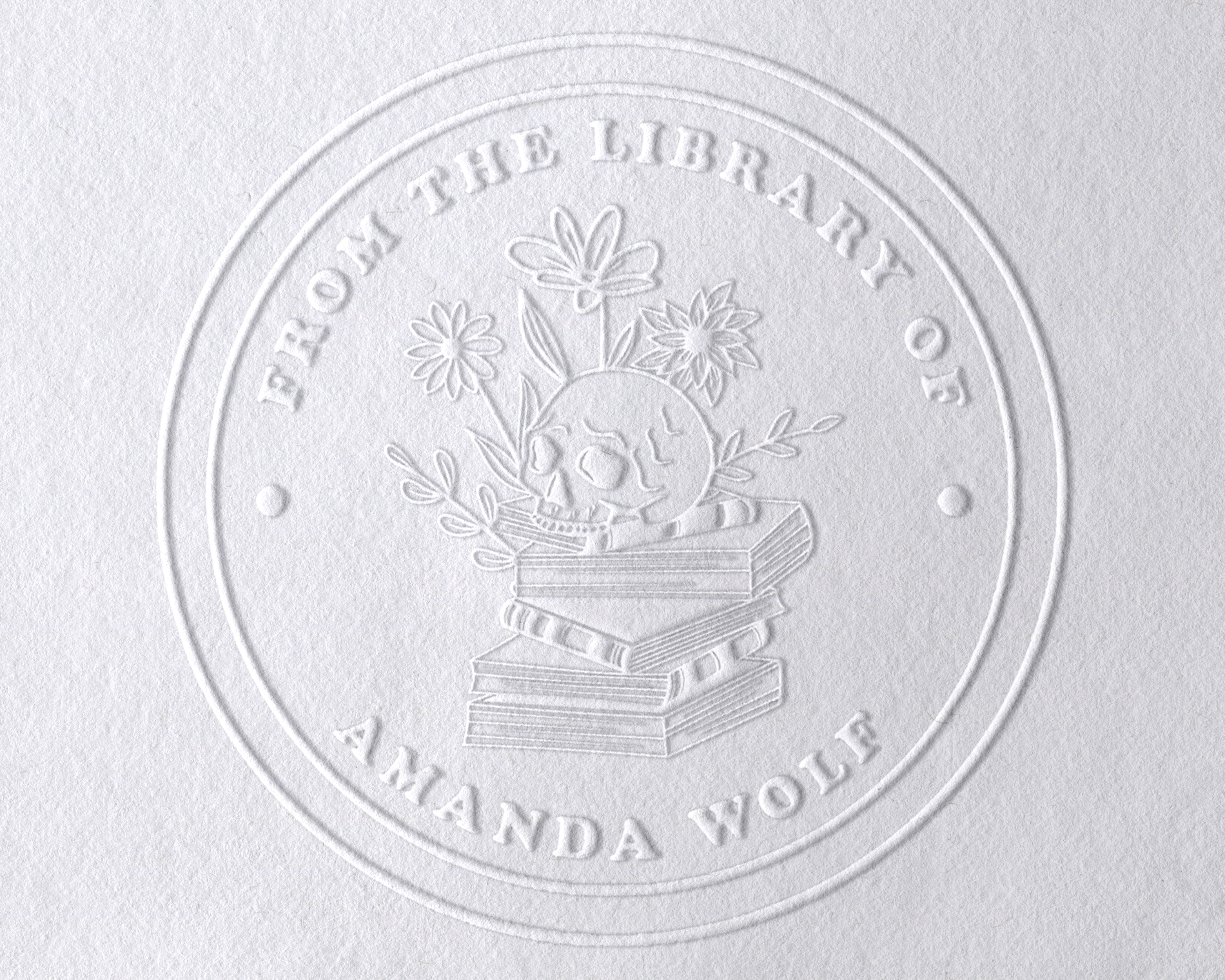 Personalized Book Embosser - JB-Skull6