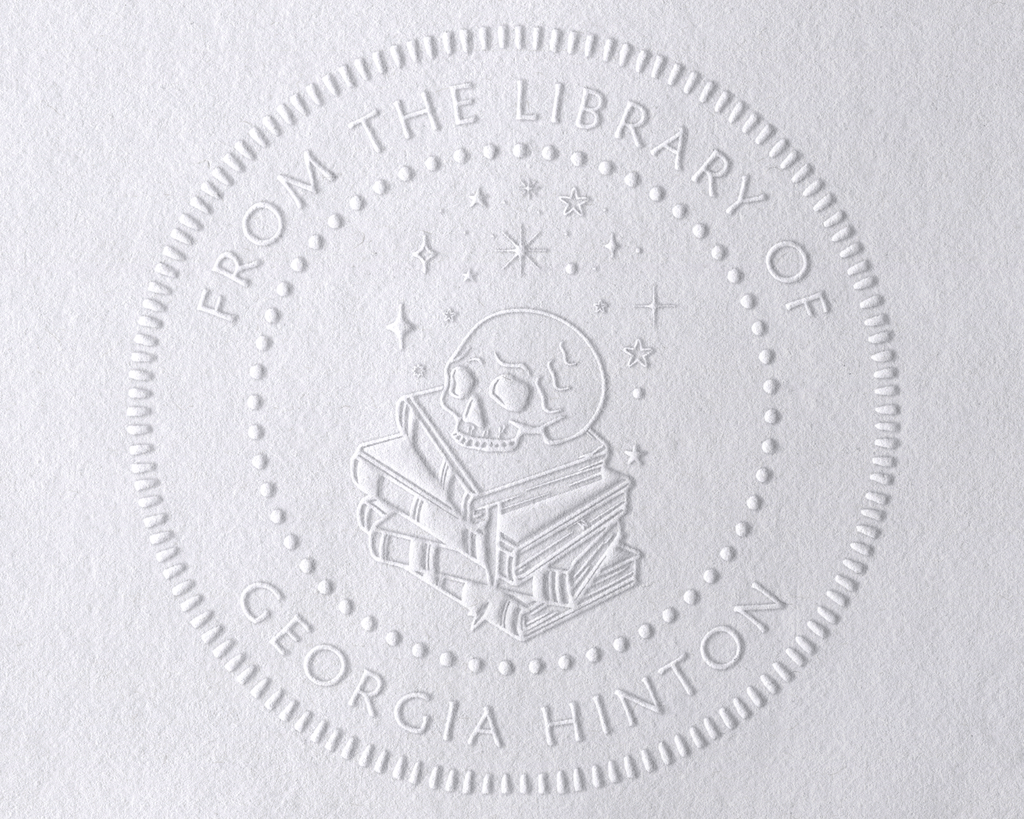 Personalized Book Embosser - JB-Skull7