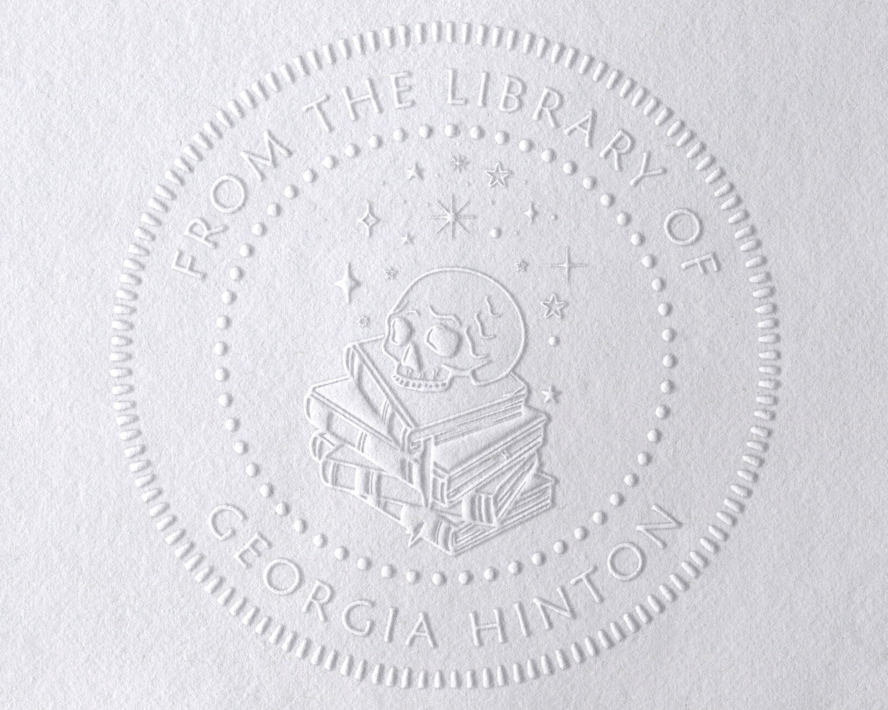 Personalized Book Embosser - JB-Skull7