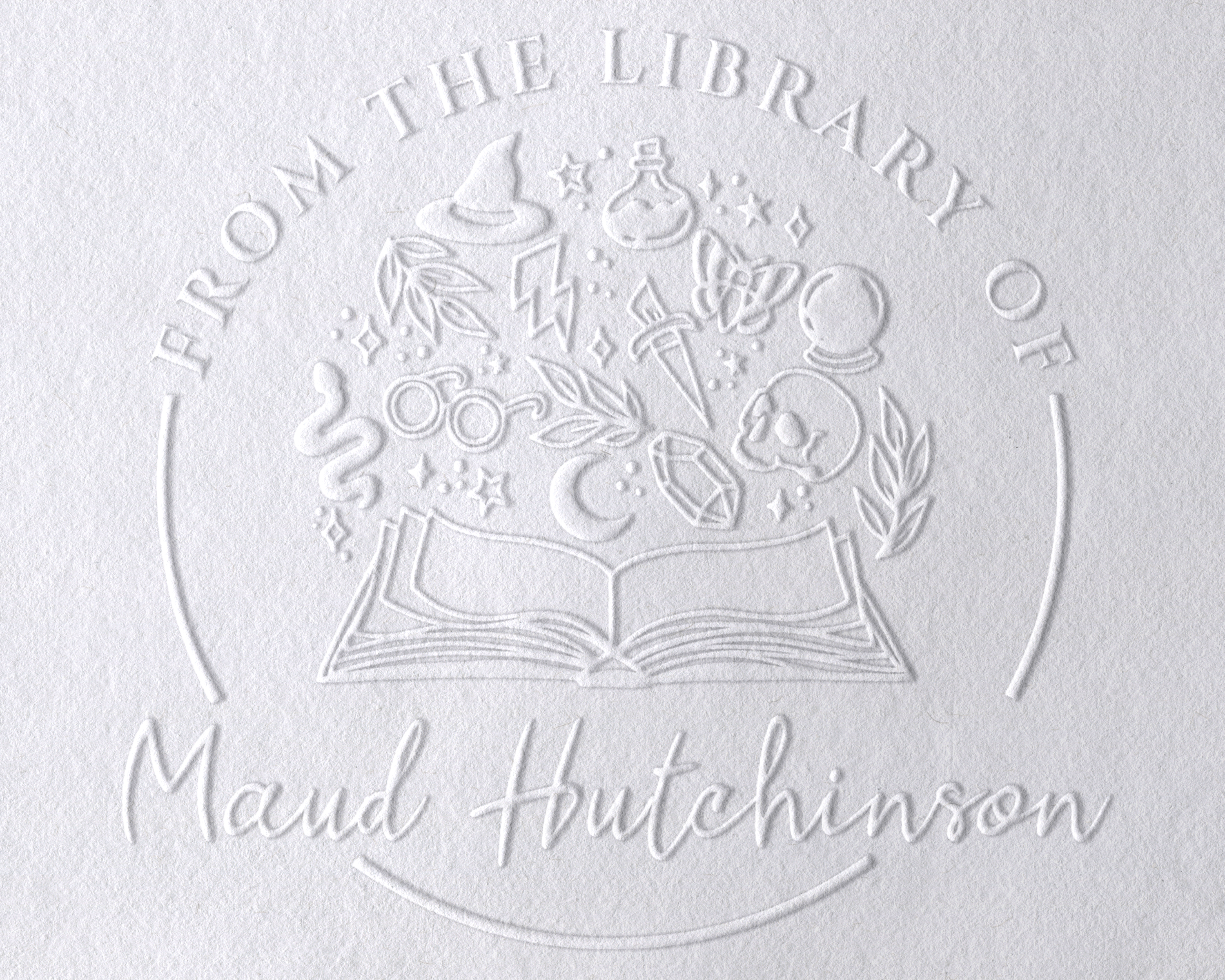 Personalized Book Embosser - JB-Skull9