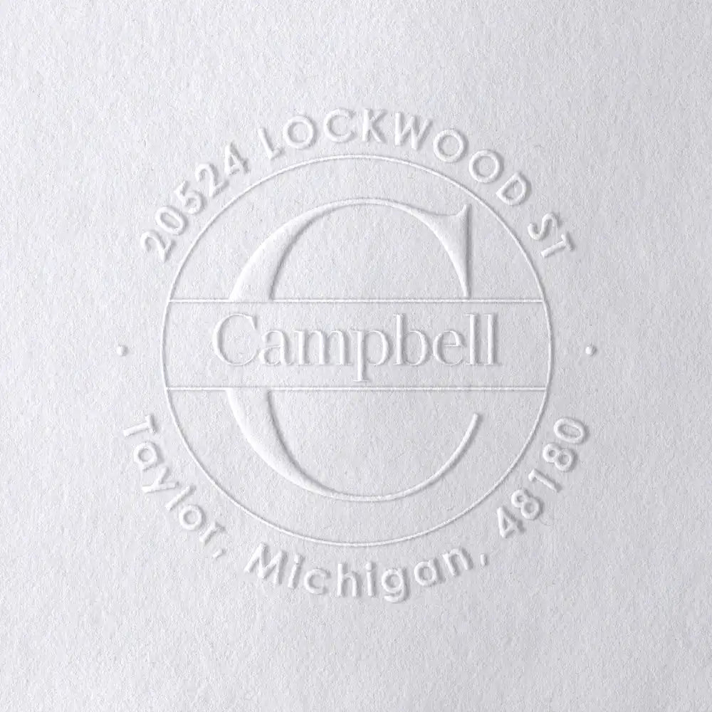 Alphabet Monogram Address Embossers