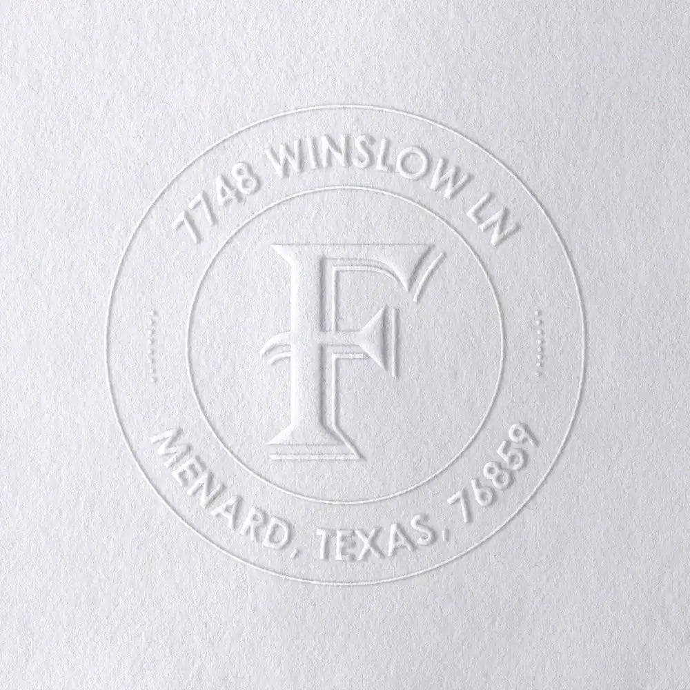 Alphabet Monogram Address Embossers