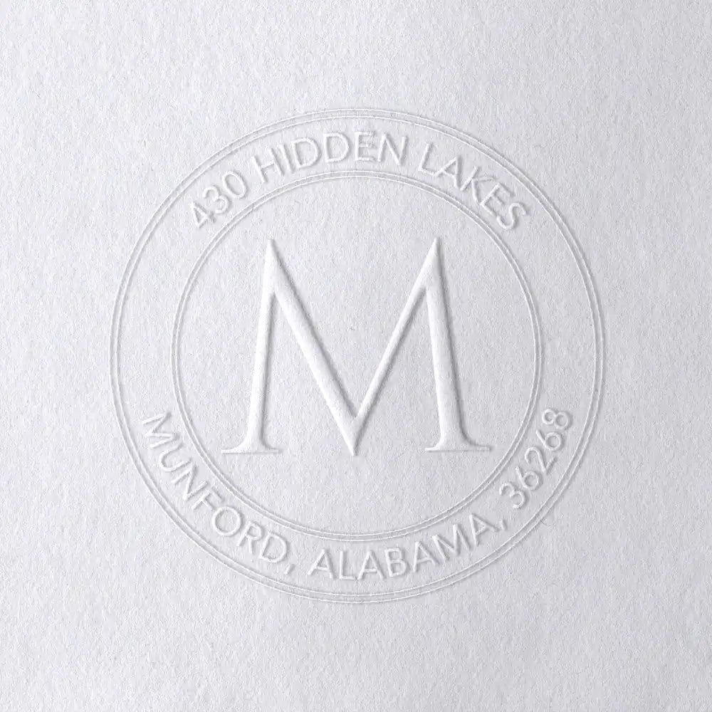 Alphabet Monogram Address Embossers