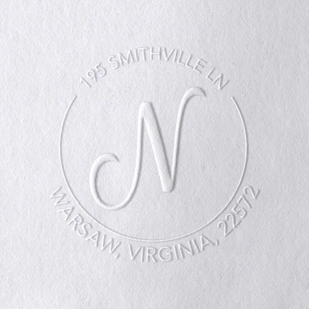 Alphabet Monogram Address Embossers