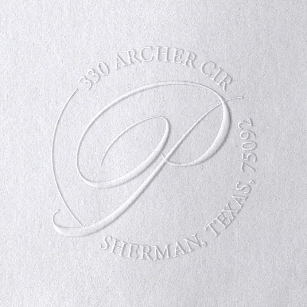 Alphabet Monogram Address Embossers