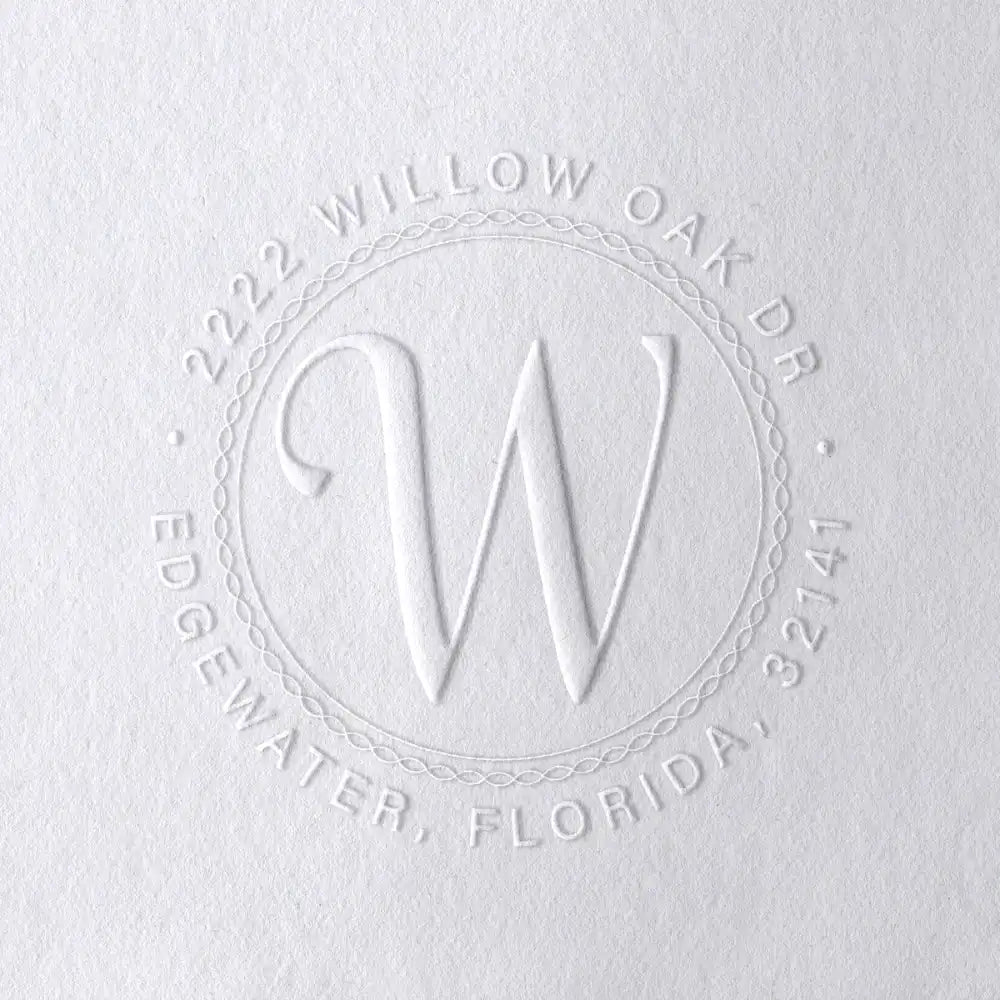 Alphabet Monogram Address Embossers