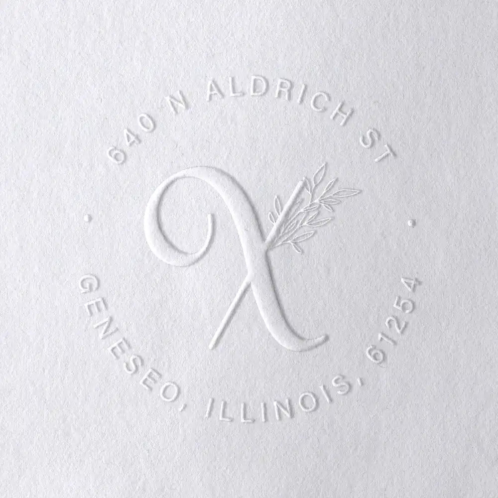Alphabet Monogram Address Embossers