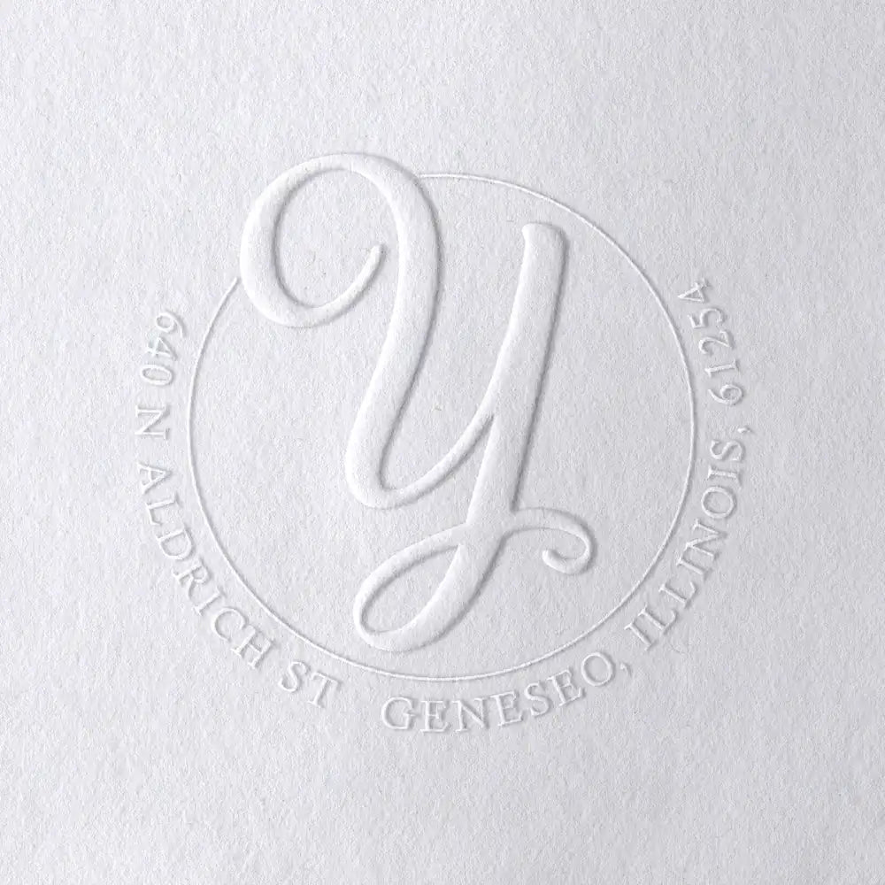Alphabet Monogram Address Embossers