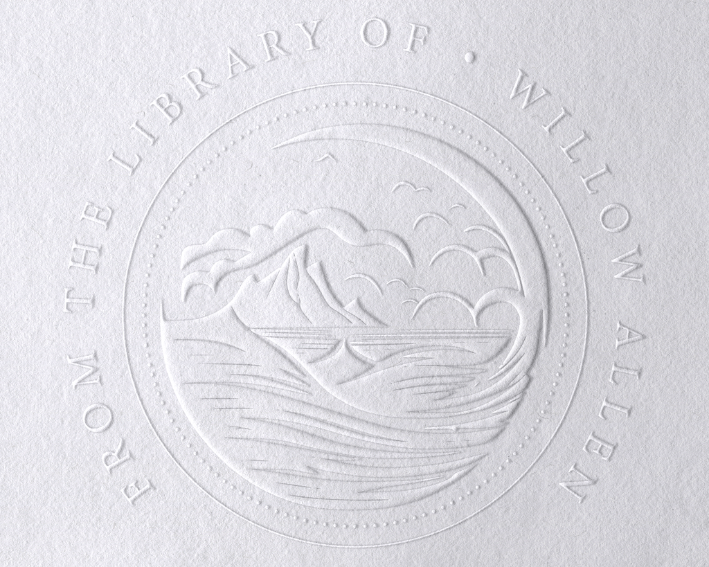 Beach Personalized Book Embosser - JL-BEACH12