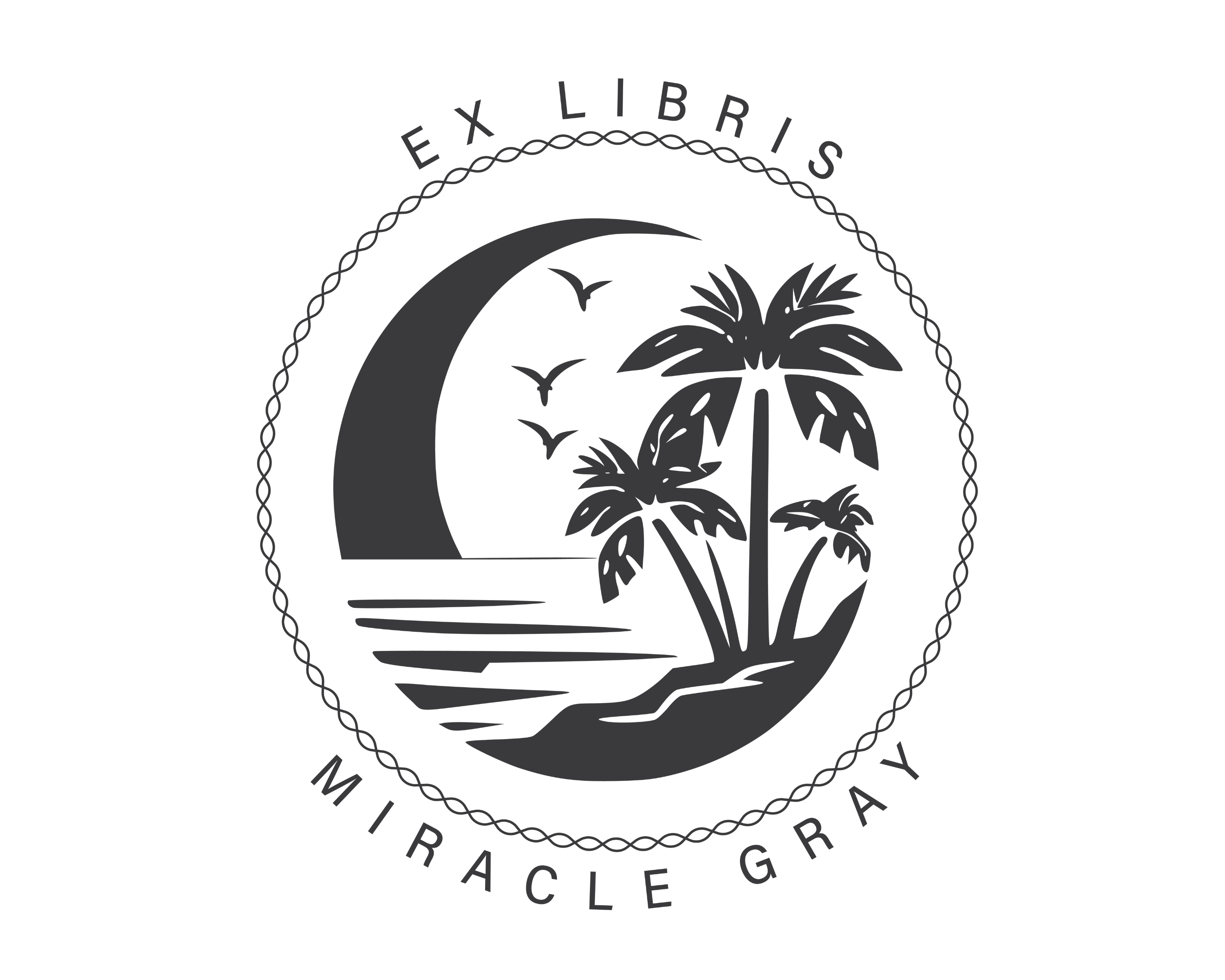 Personalized Book Self Ink Stamp - JL-BEACH13