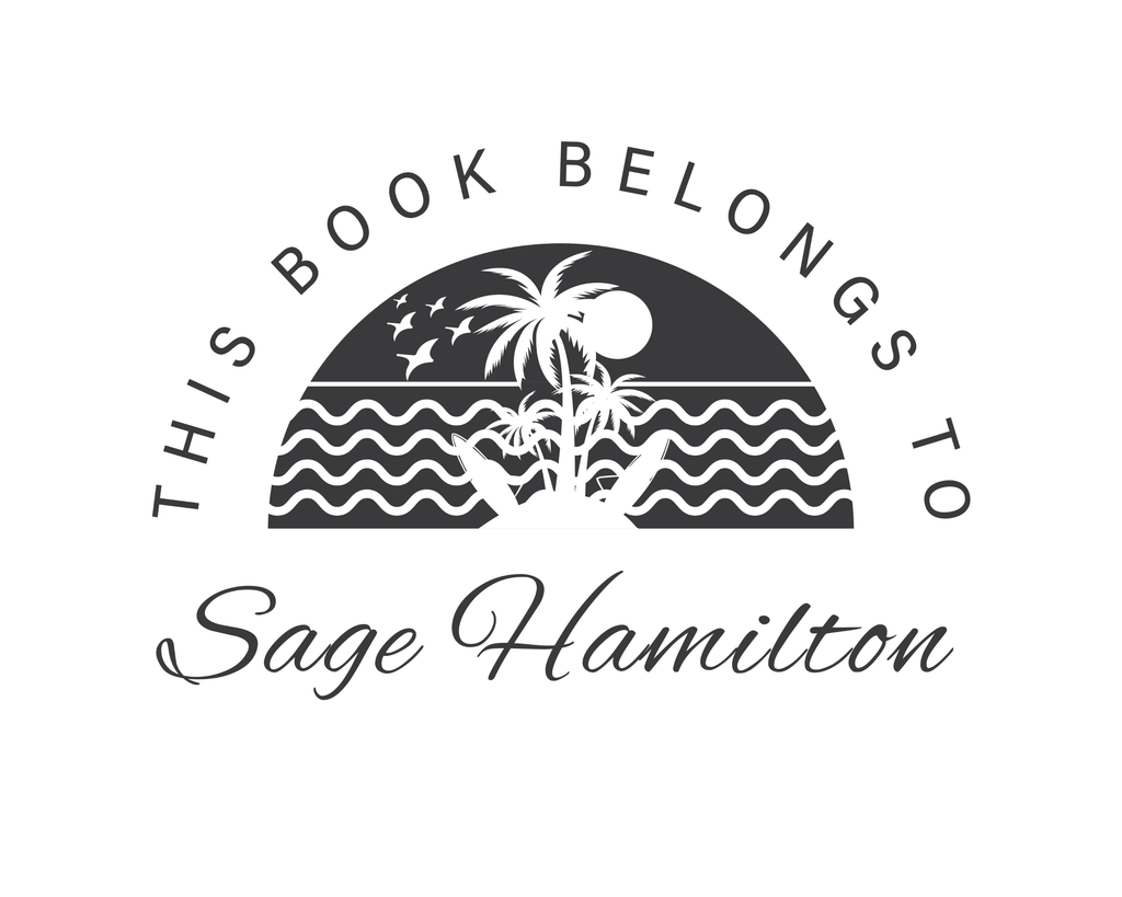 Personalized Book Self Ink Stamp - JL-BEACH14