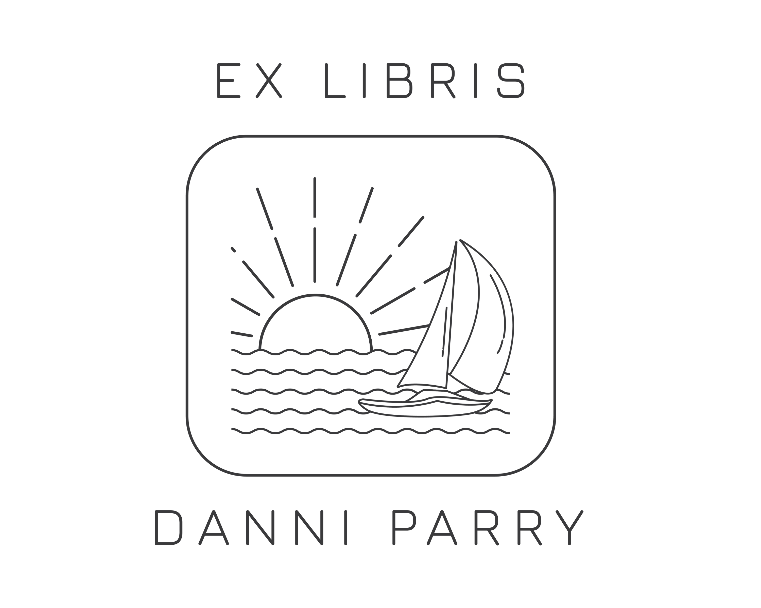 Personalized Book Wooden Handle Stamp - JL-BEACH3