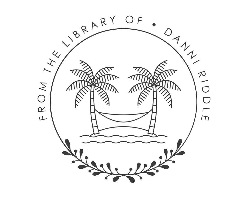 Personalized Book Self Ink Stamp - JL-BEACH5