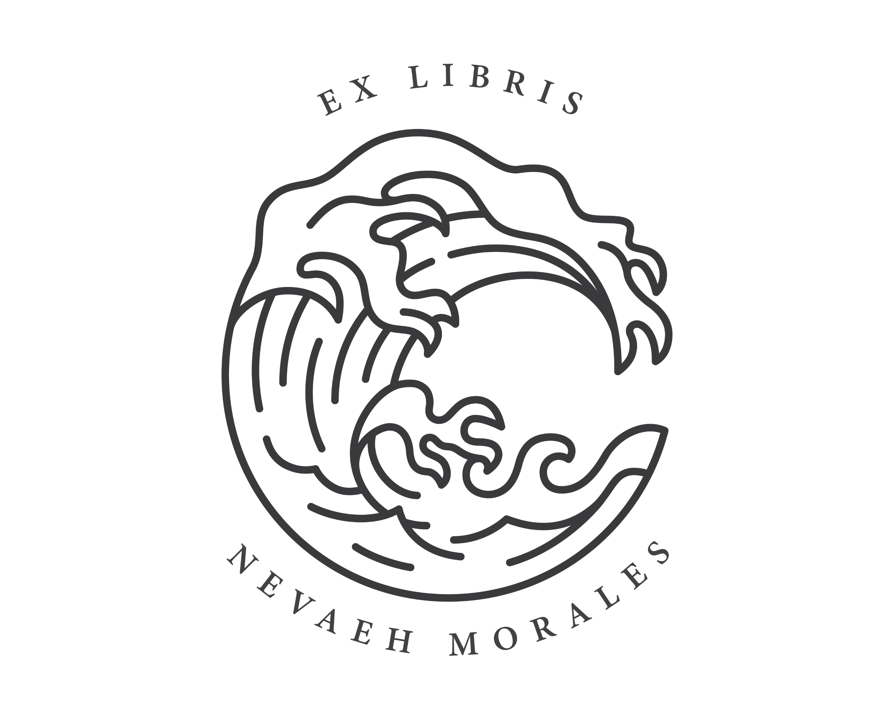 Personalized Book Self Ink Stamp - JL-BEACH9