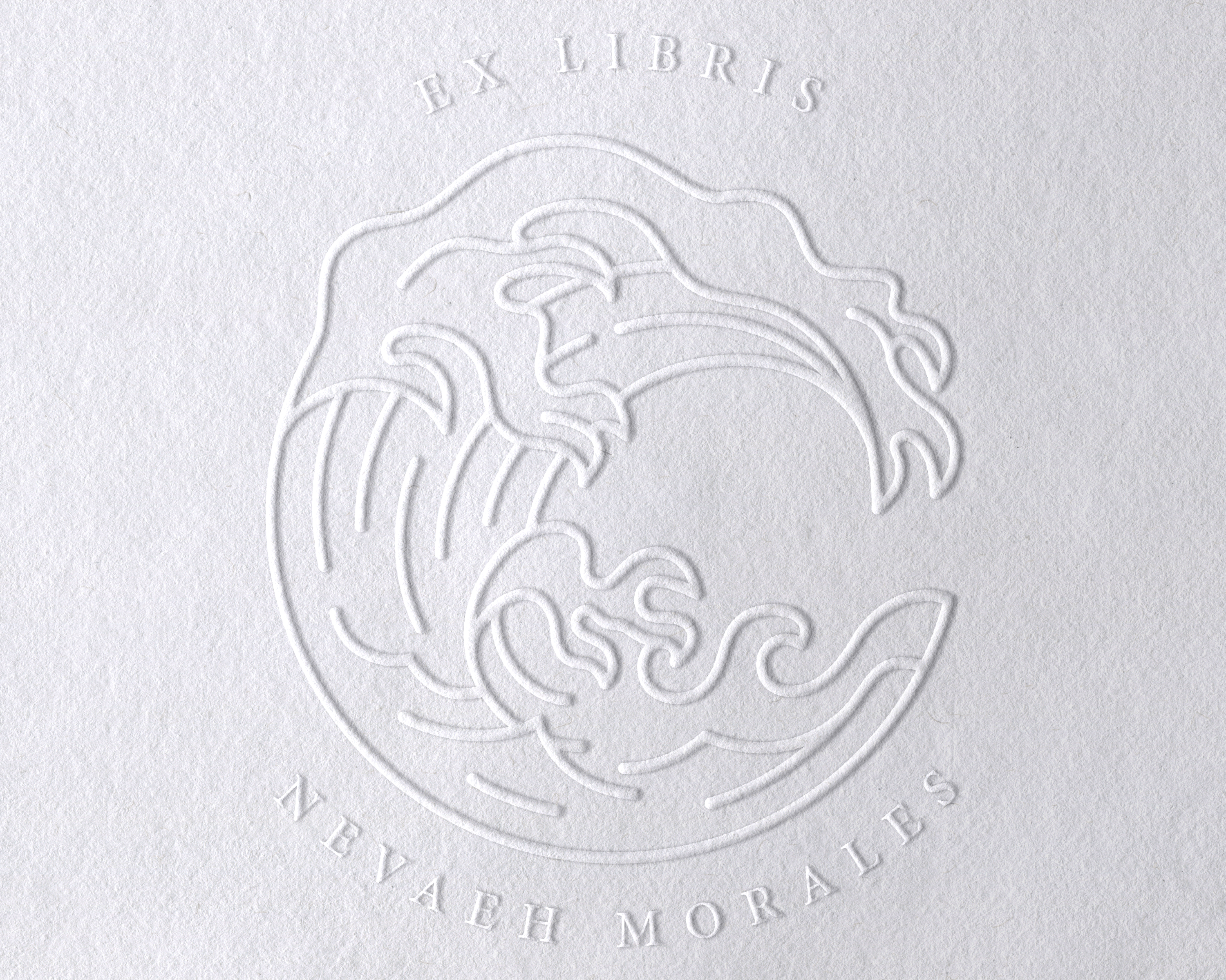 Beach Personalized Book Embosser - JL-BEACH9