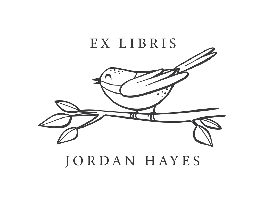Personalized Book Wooden Handle Stamp - JL-BIRD10