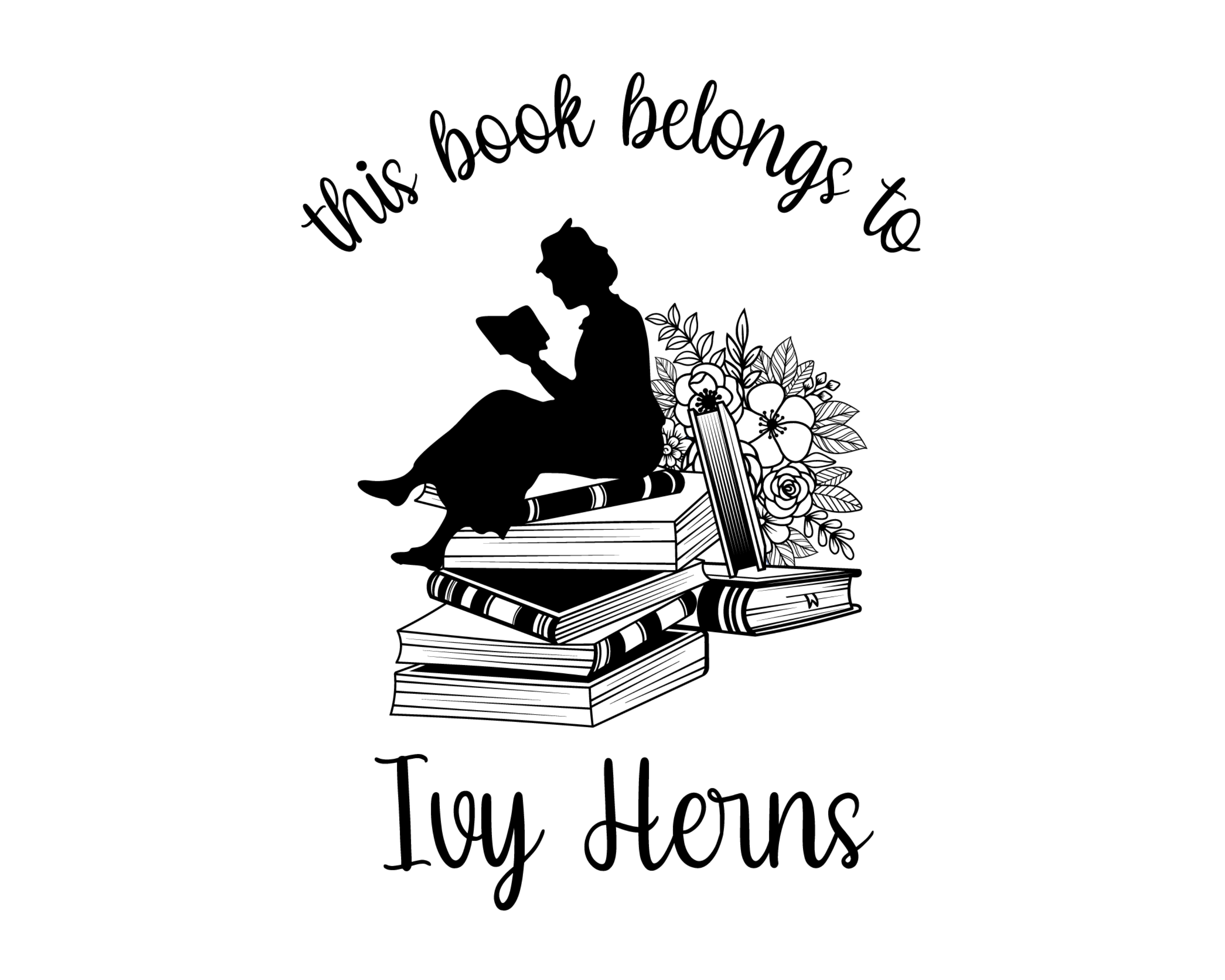 Personalized Book Self Ink Stamp - JL-Book13