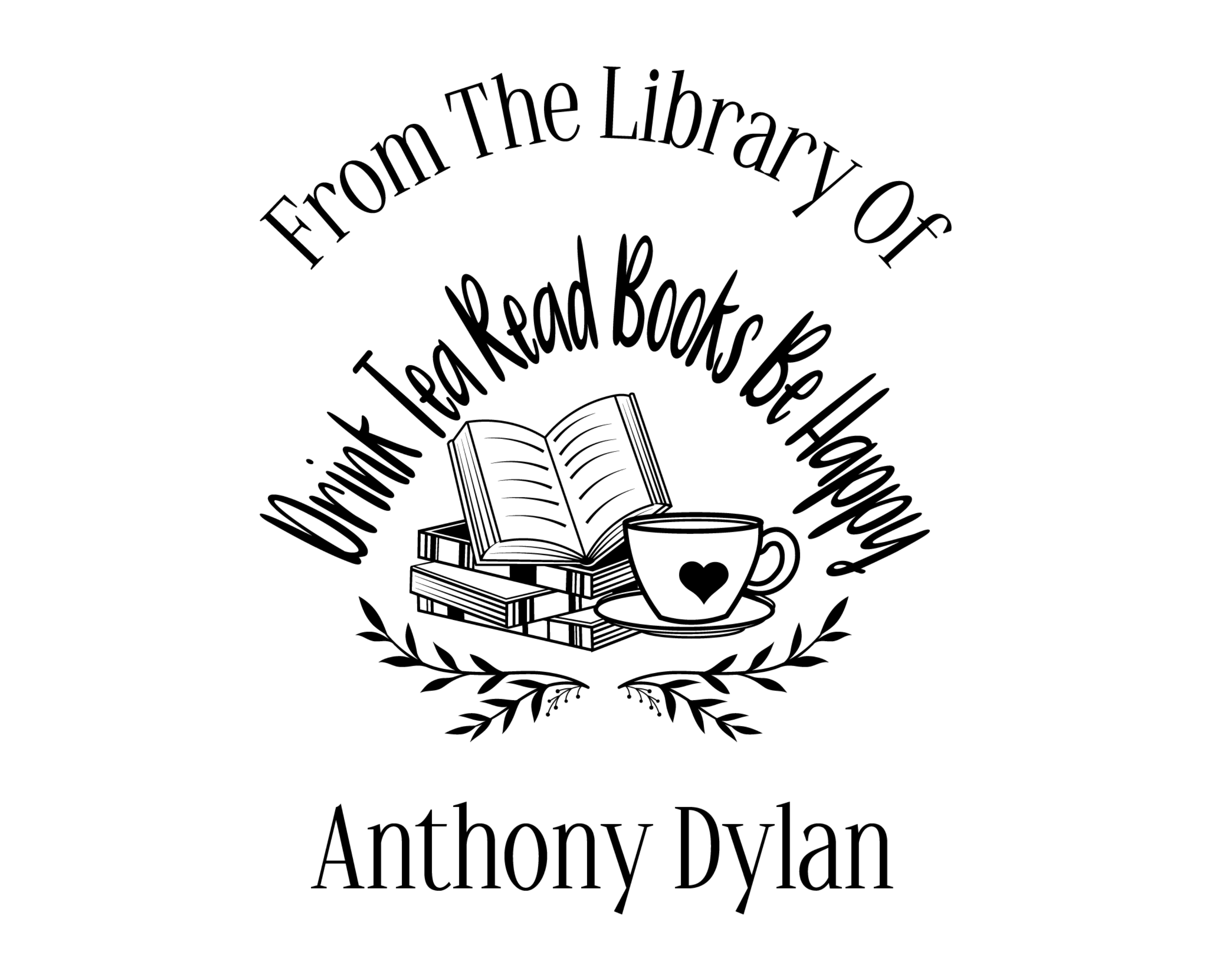 Personalized Book Wooden Handle Stamp - JL-Book19