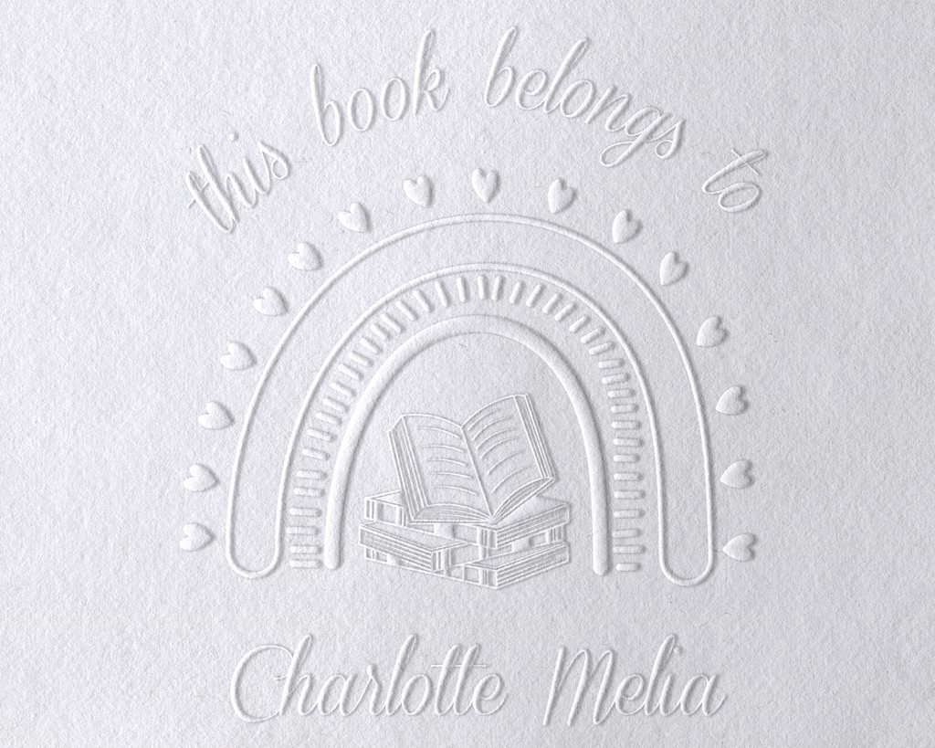 Floral Book Personalized Book Embosser - JL-Book21