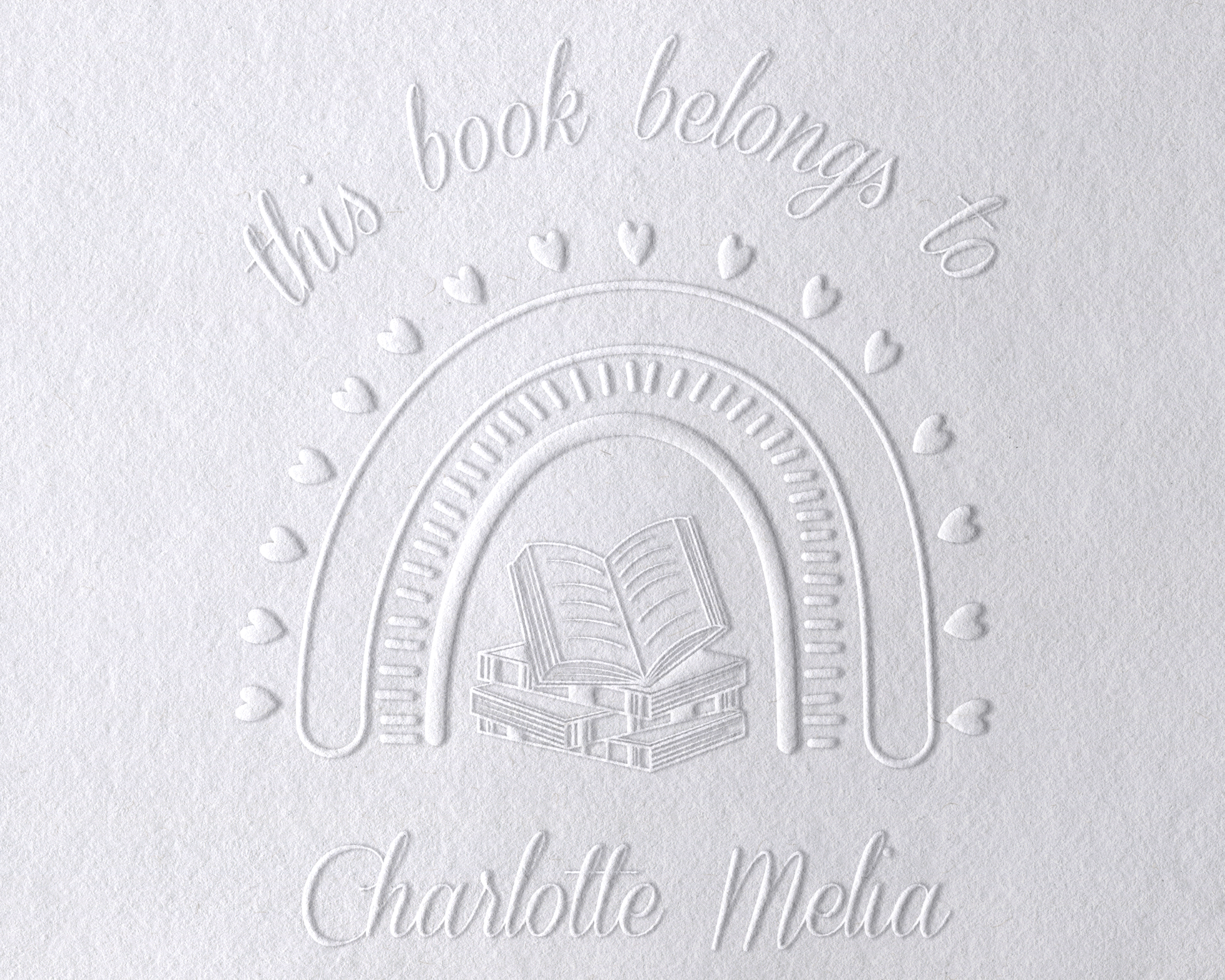 Floral Book Personalized Book Embosser - JL-Book21