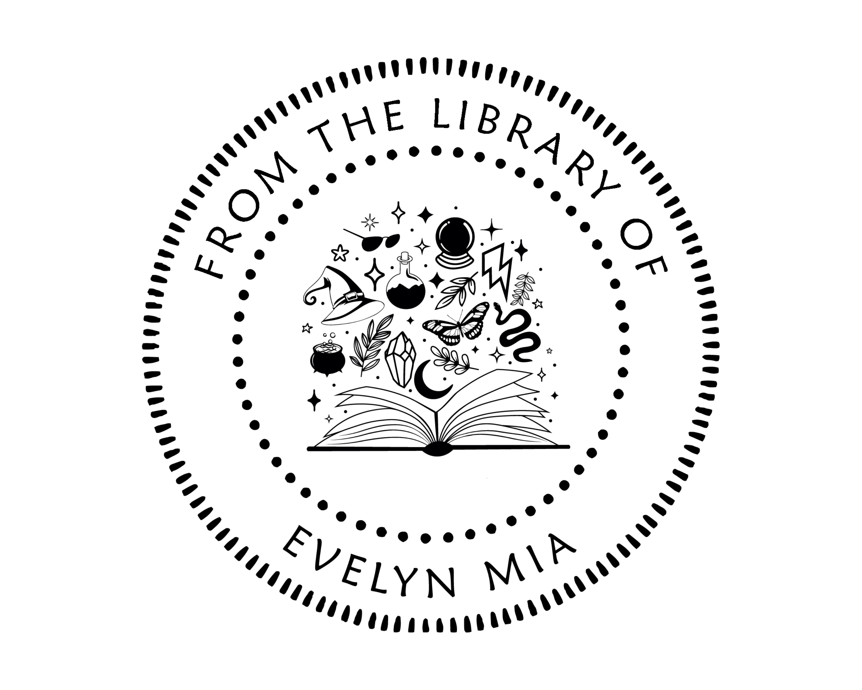 Personalized Book Self Ink Stamp - JL-Book23