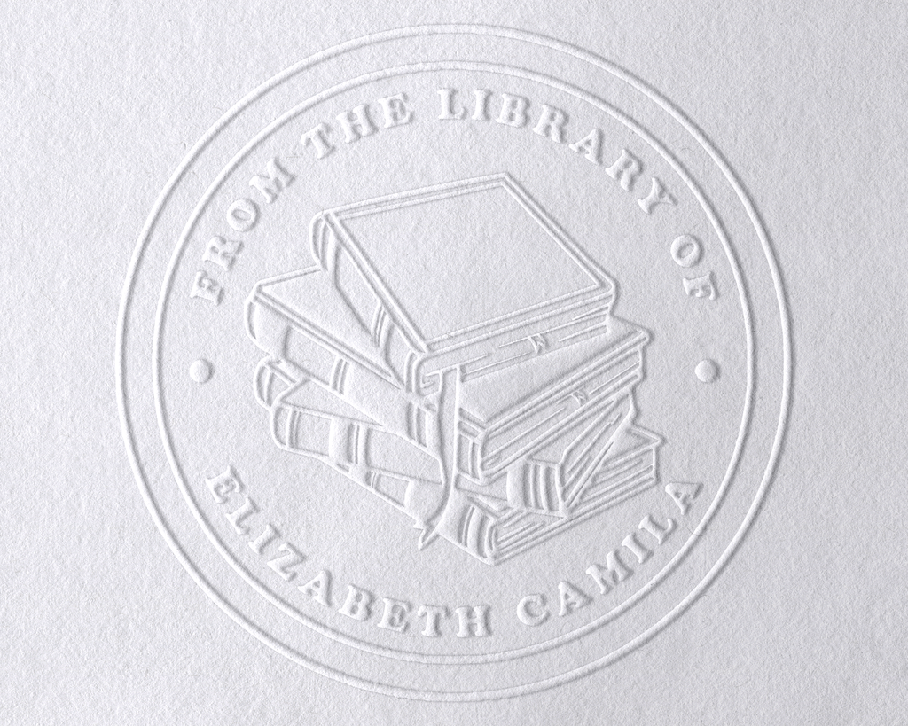 Floral Book Personalized Book Embosser - JL-Book25