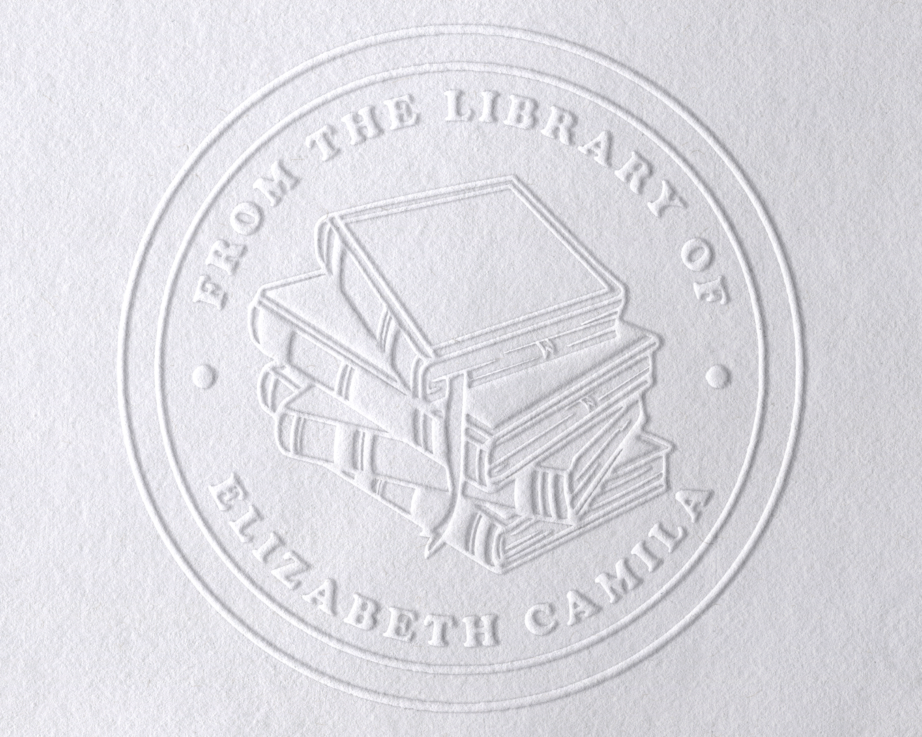 Floral Book Personalized Book Embosser - JL-Book25