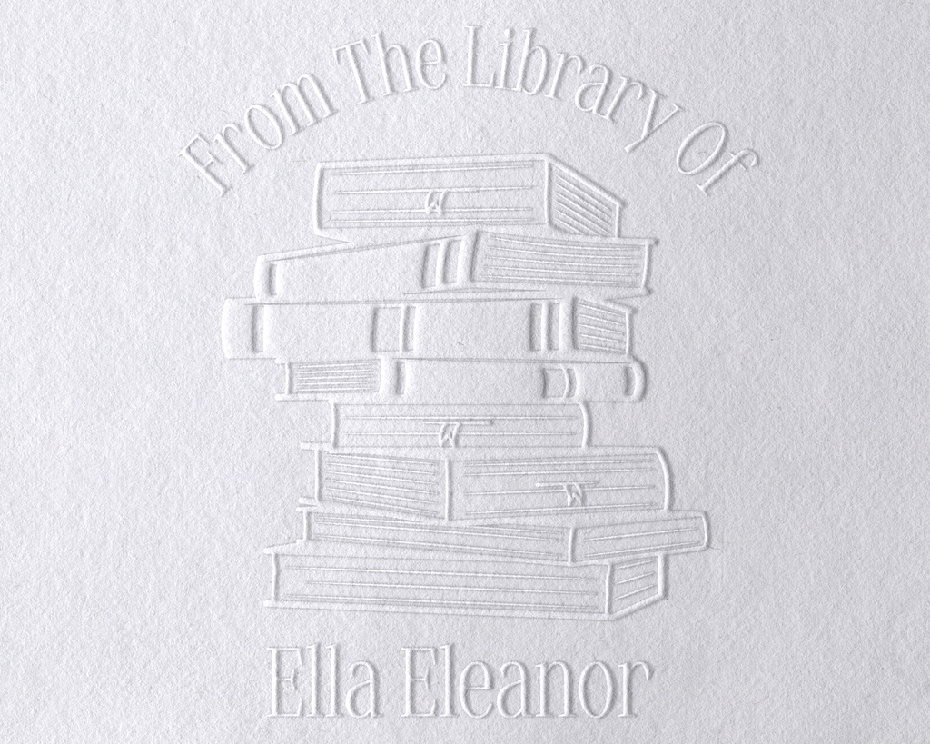 Floral Book Personalized Book Embosser - JL-Book26