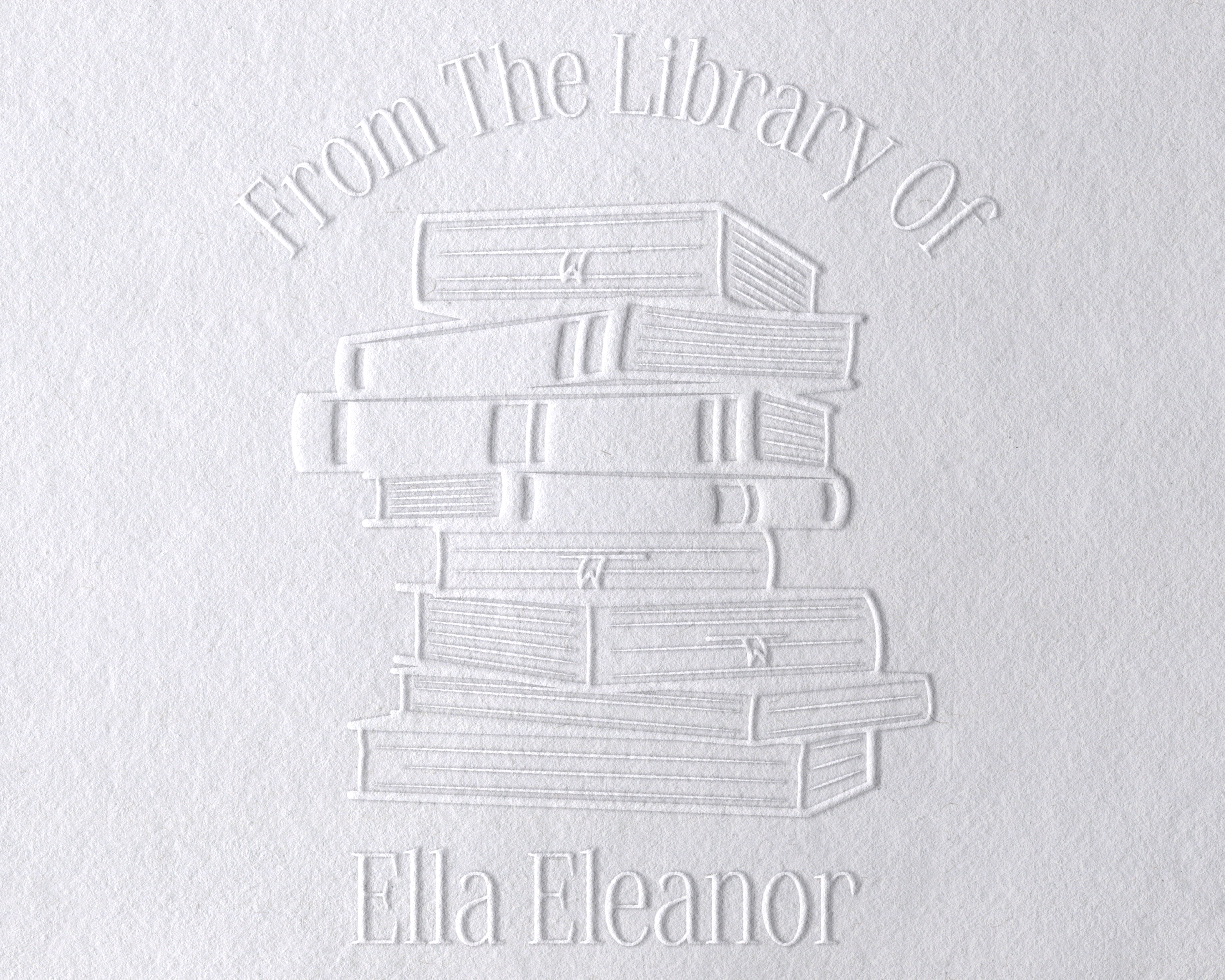 Floral Book Personalized Book Embosser - JL-Book26