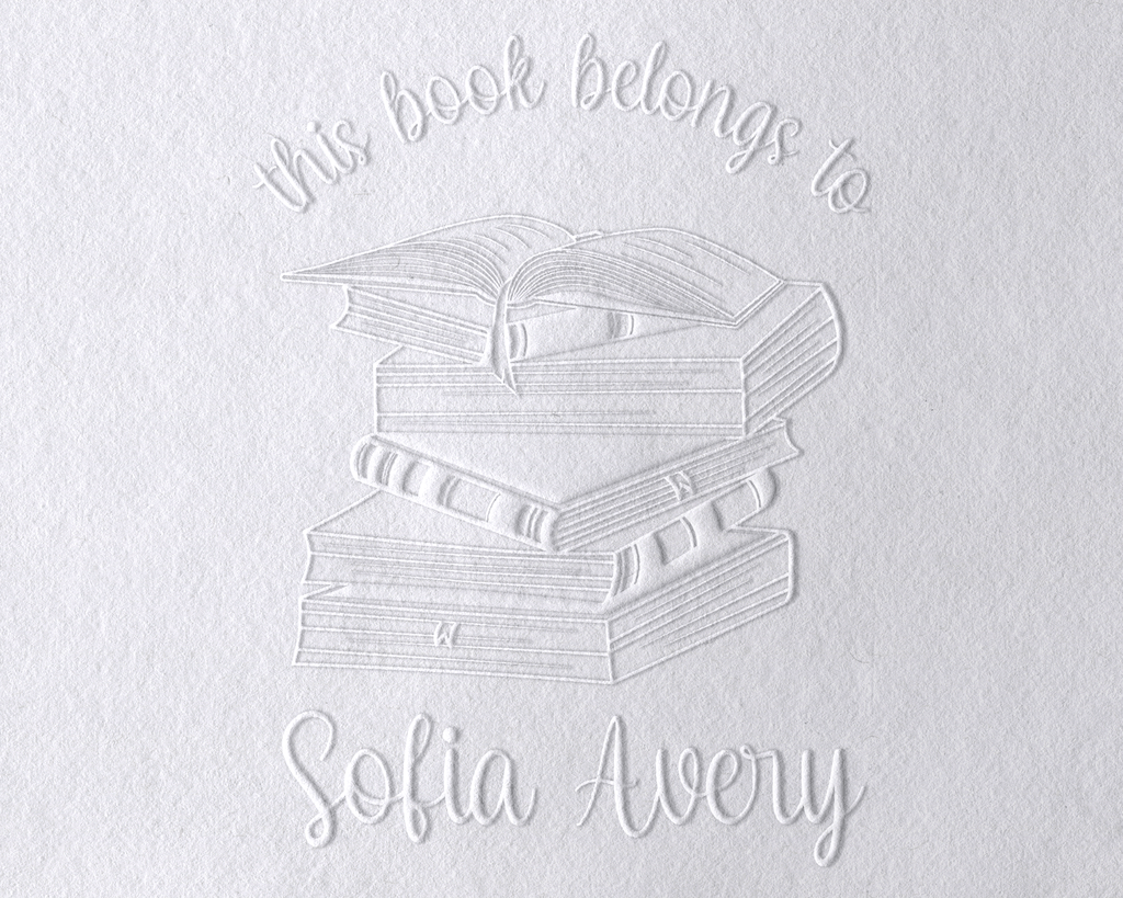 Floral Book Personalized Book Embosser - JL-Book27