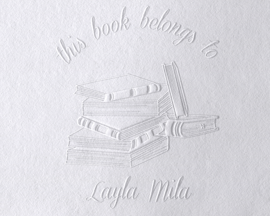 Floral Book Personalized Book Embosser - JL-Book28