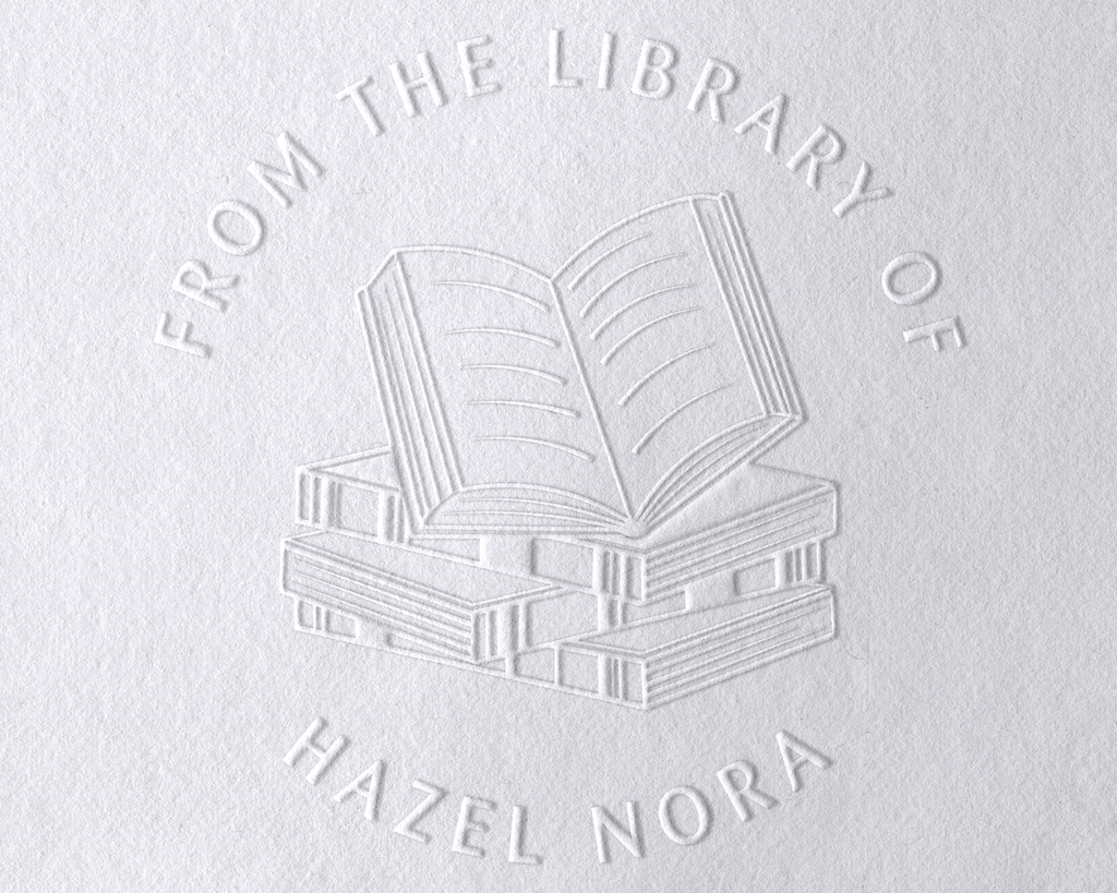 Floral Book Personalized Book Embosser - JL-Book29