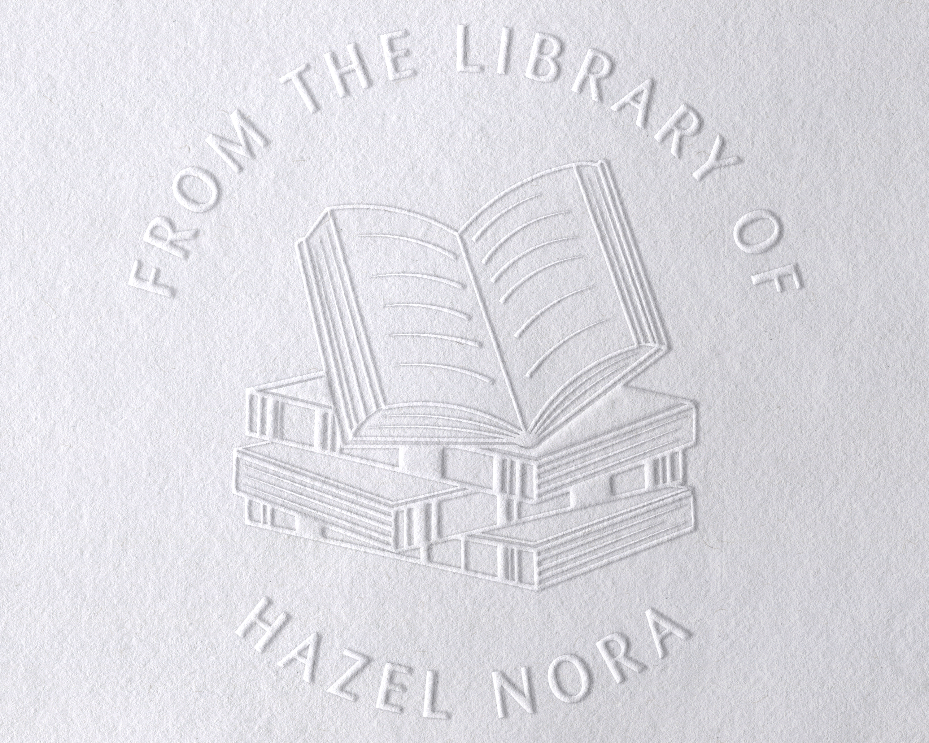 Floral Book Personalized Book Embosser - JL-Book29