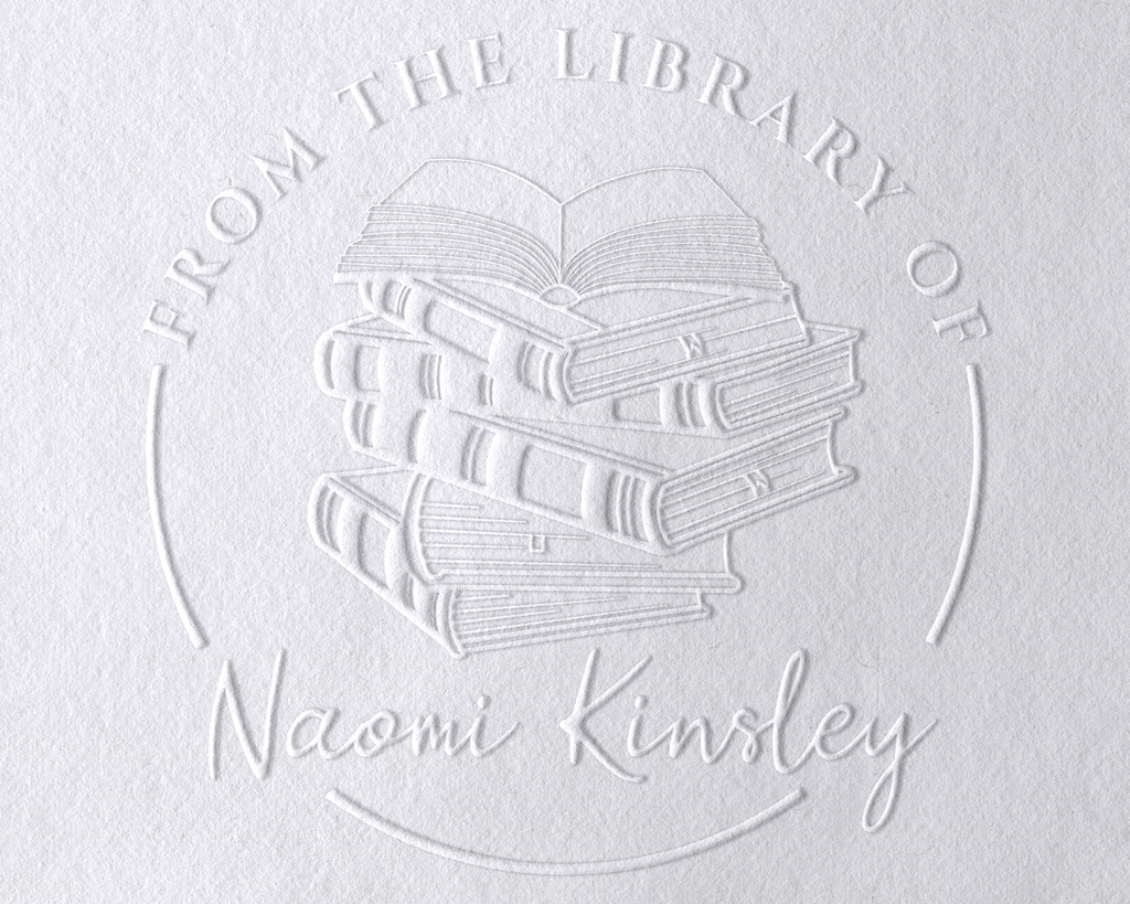 Floral Book Personalized Book Embosser - JL-Book38