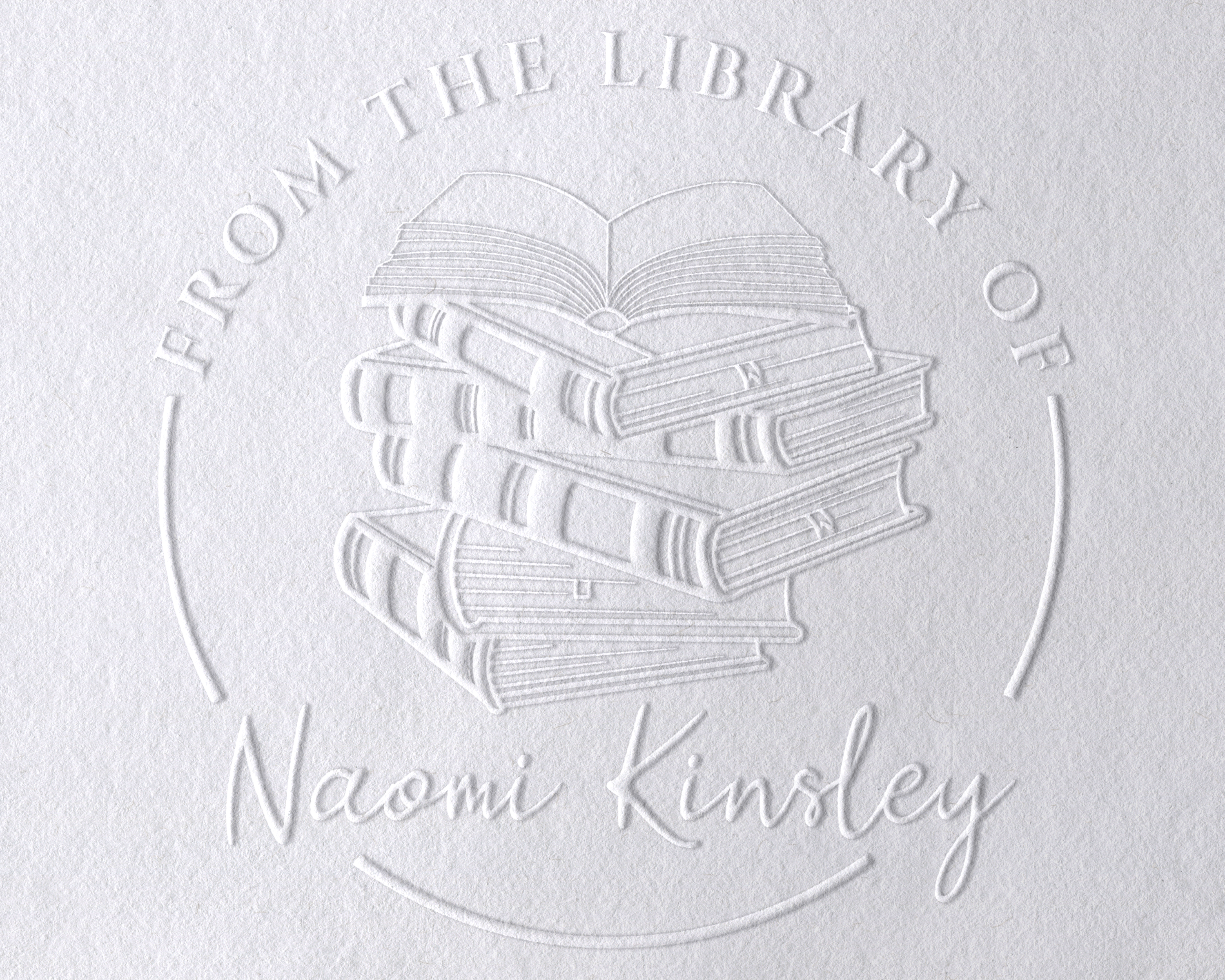 Floral Book Personalized Book Embosser - JL-Book38